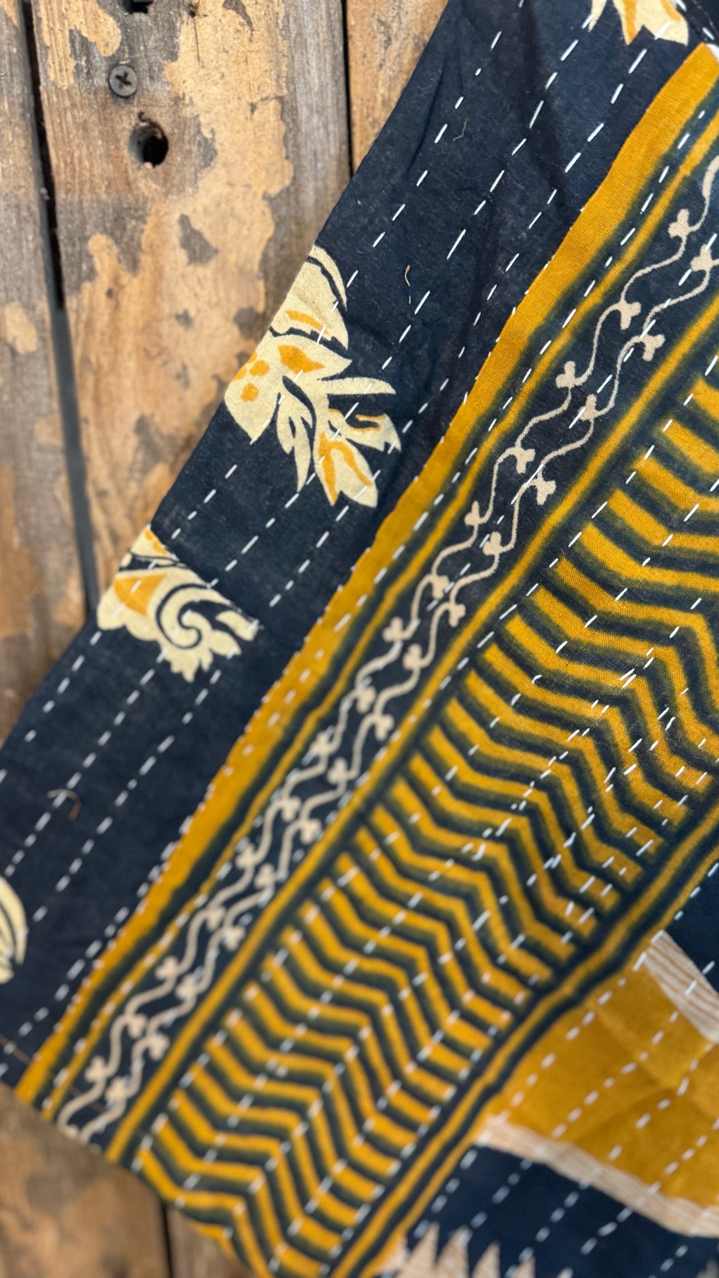 Moon Valley Kantha Pullover Top - 009