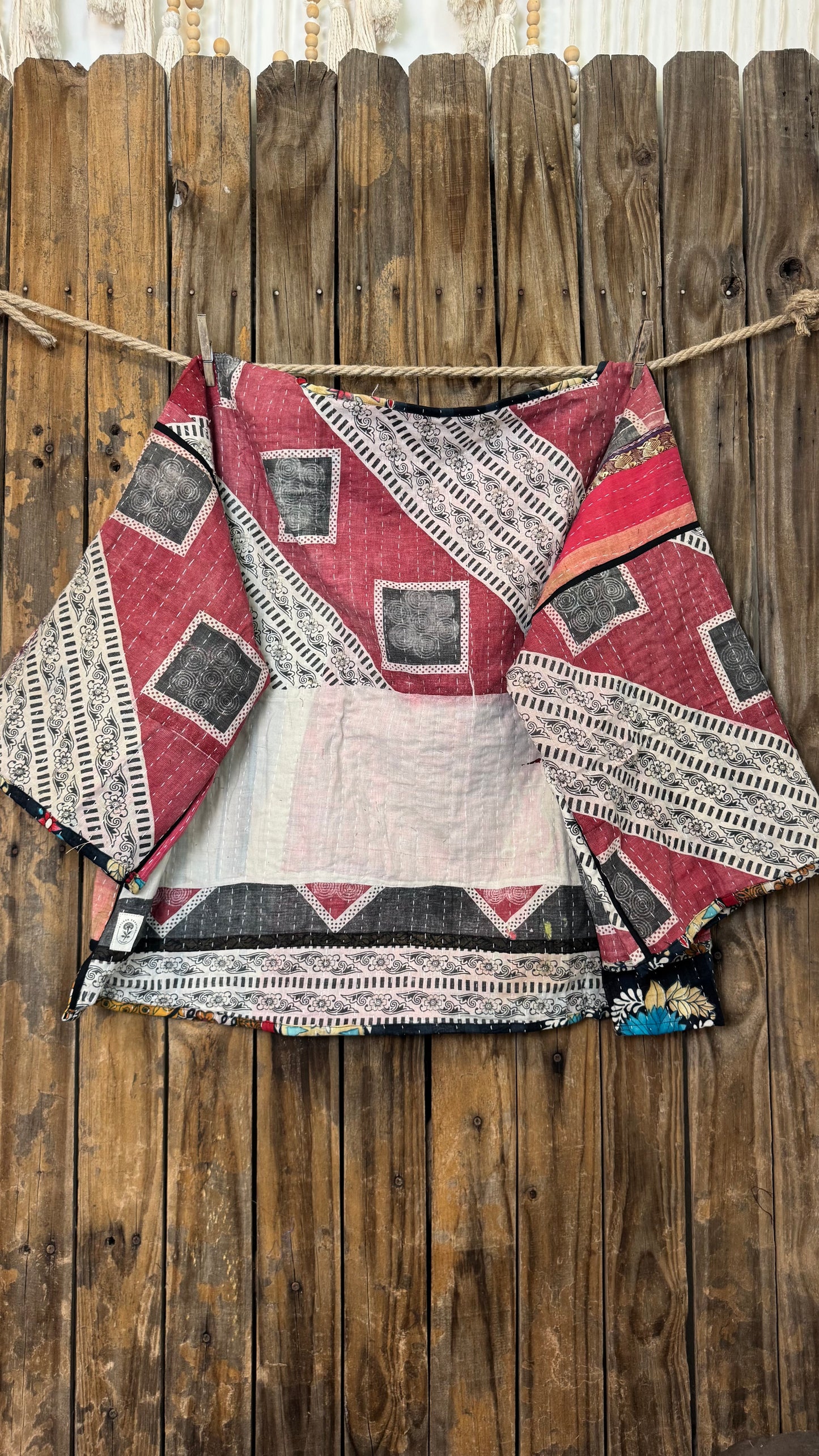 Moon Valley Kantha Pullover Top - 014