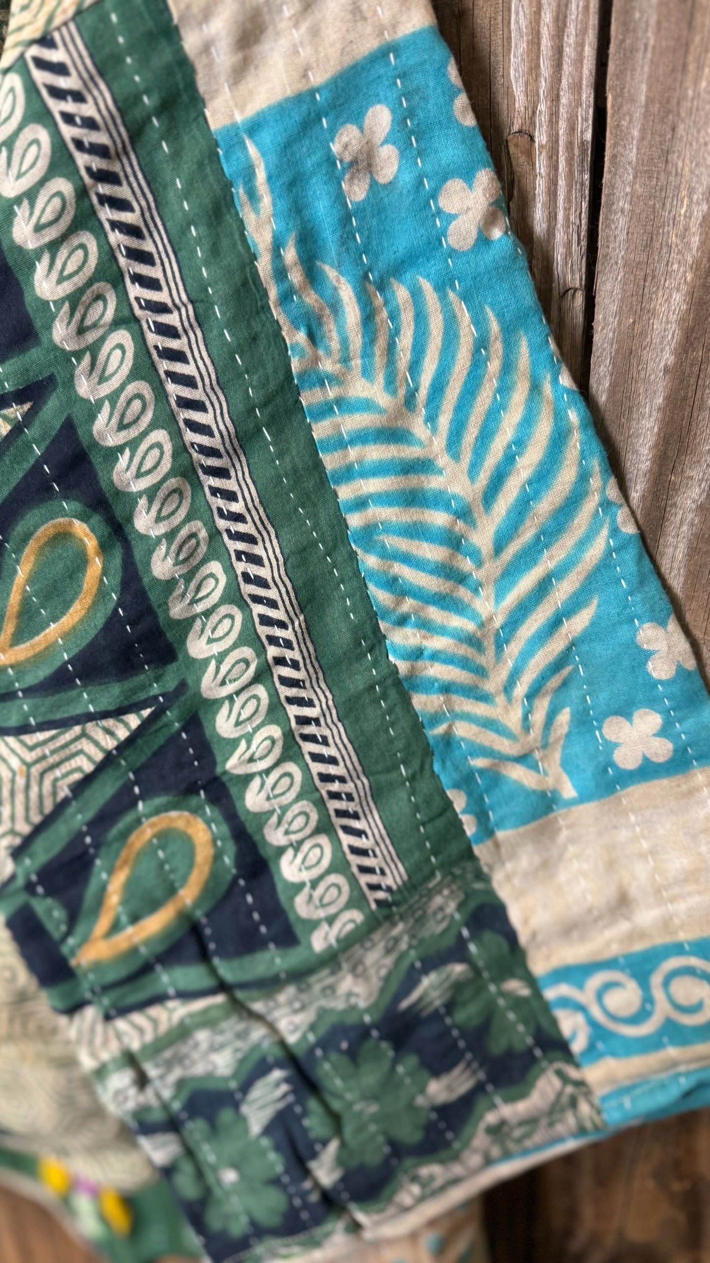 Moon Valley Kantha Pullover Top - 018