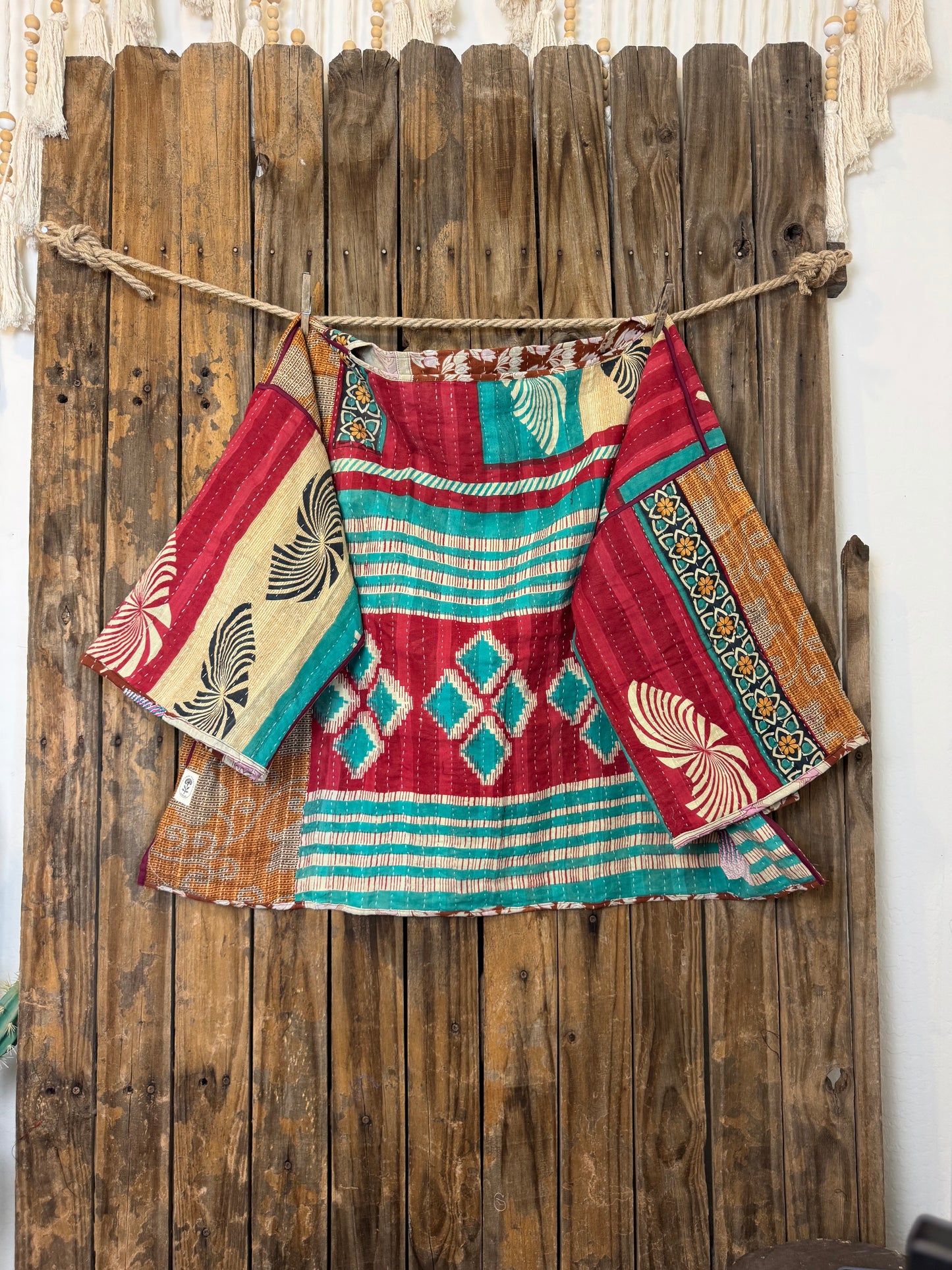 Moon Valley Kantha Pullover Top - 030