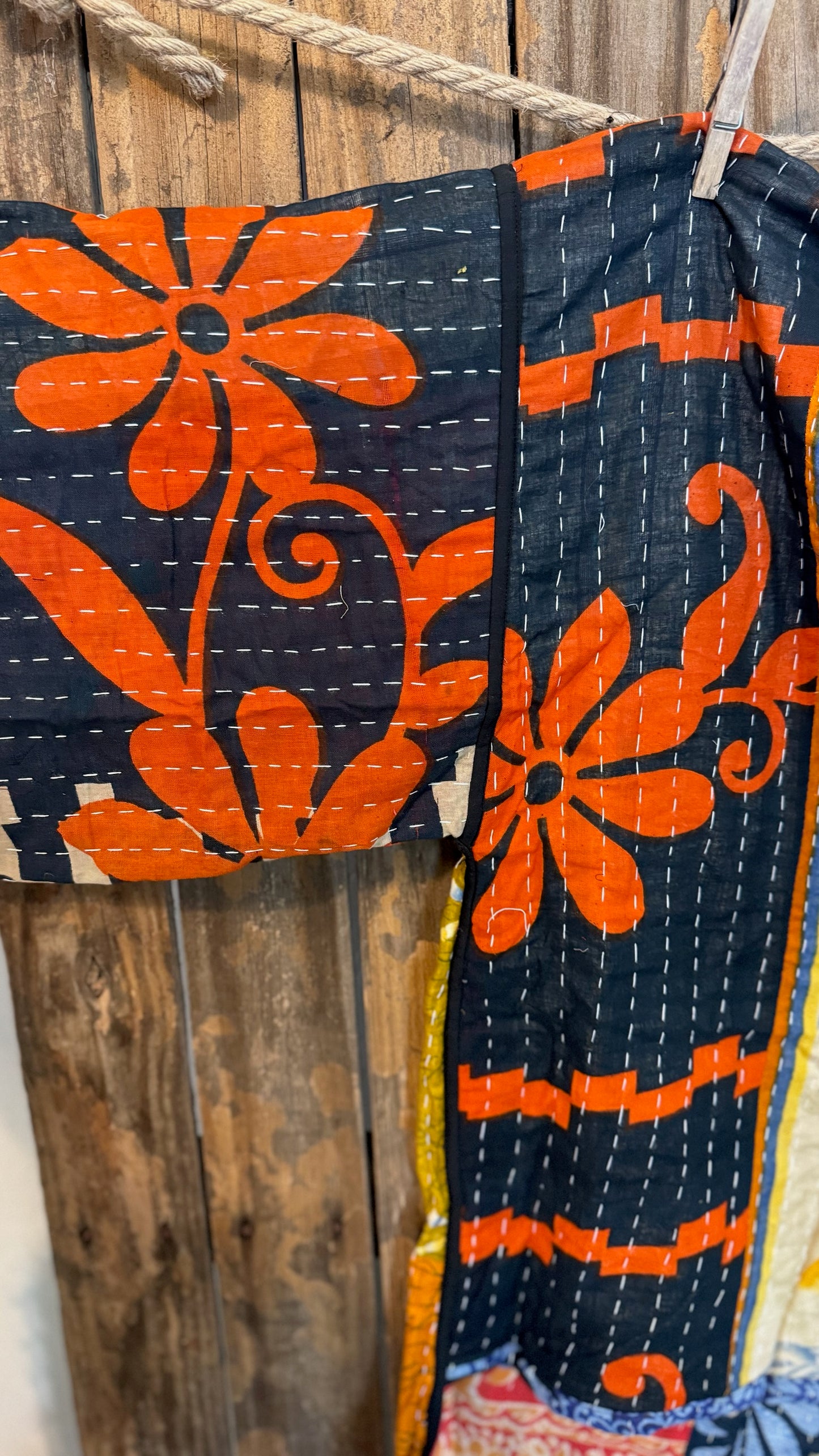 Moon Valley Kantha Pullover Top - 013