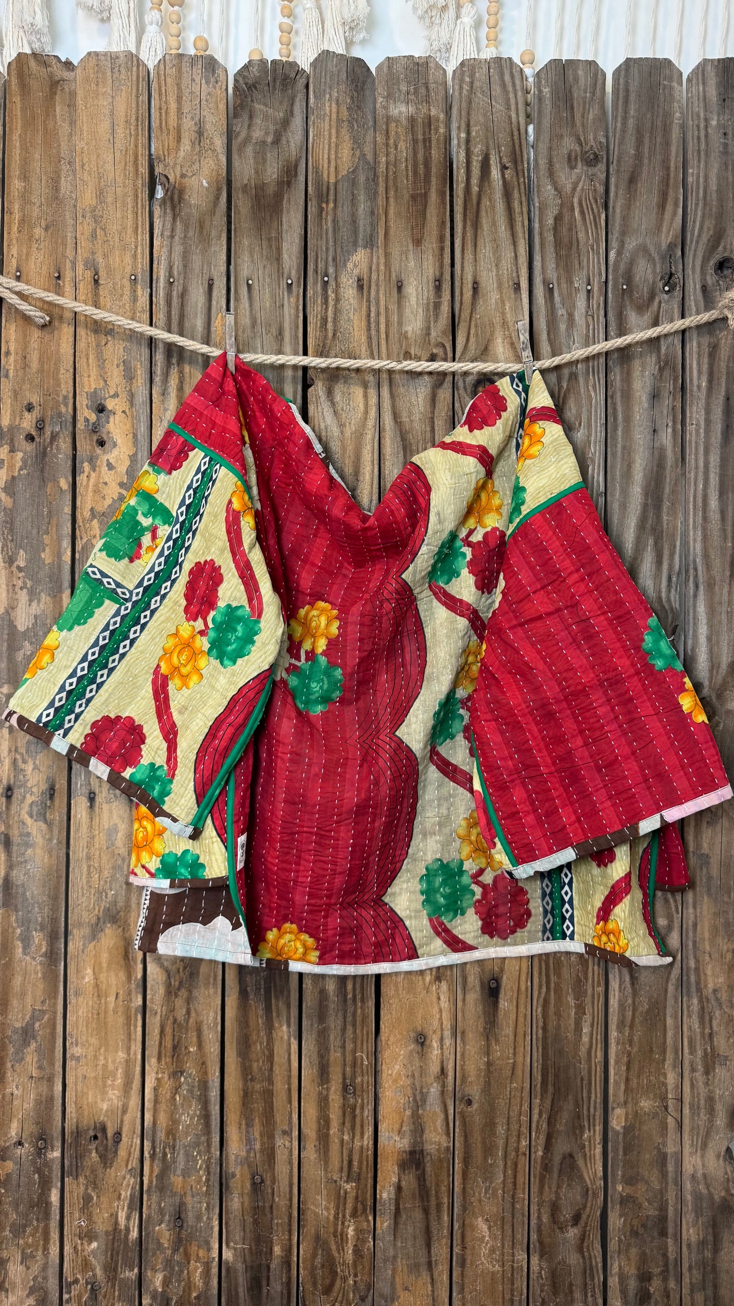 Moon Valley Kantha Pullover Top - 003