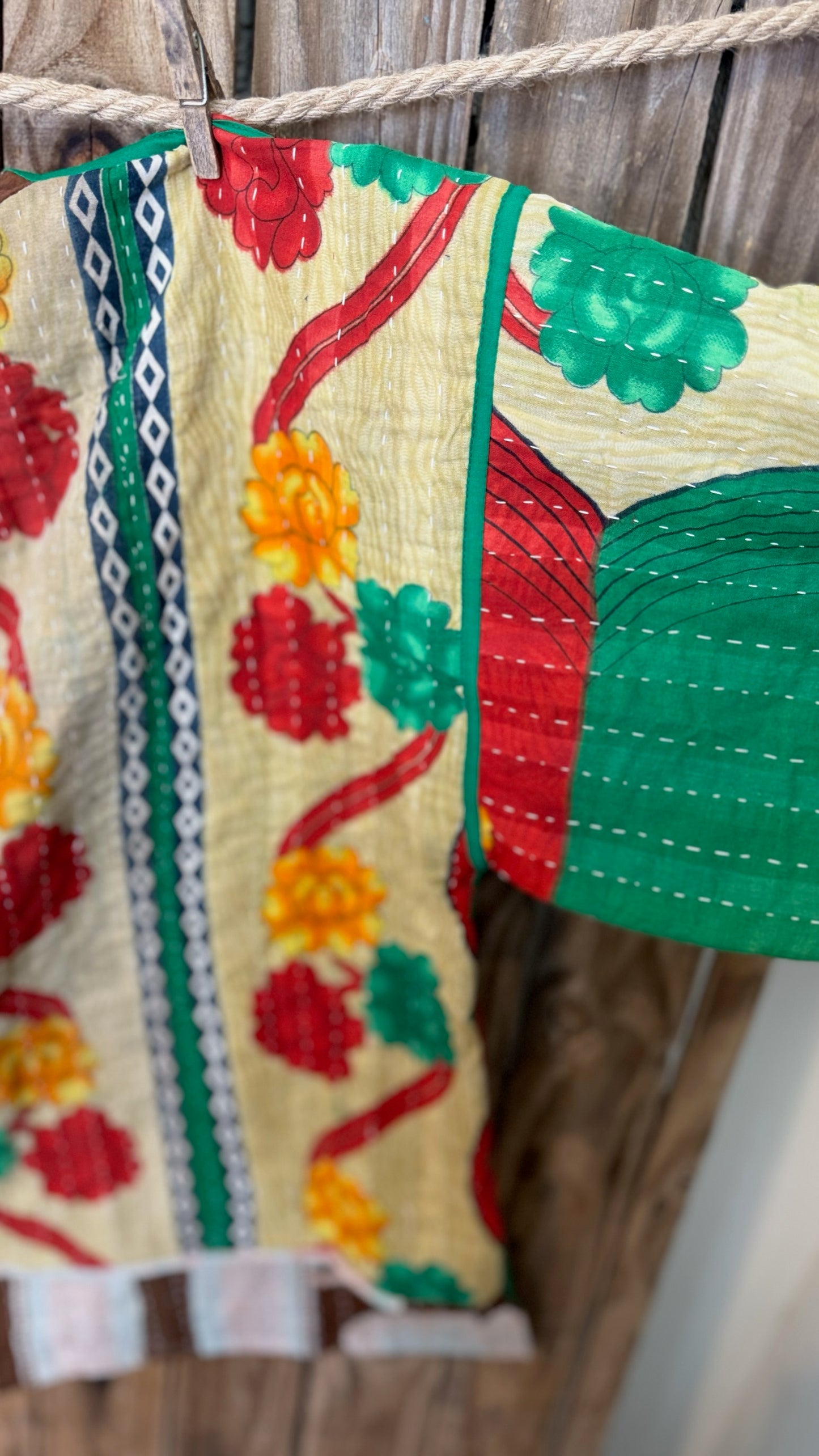 Moon Valley Kantha Pullover Top - 003