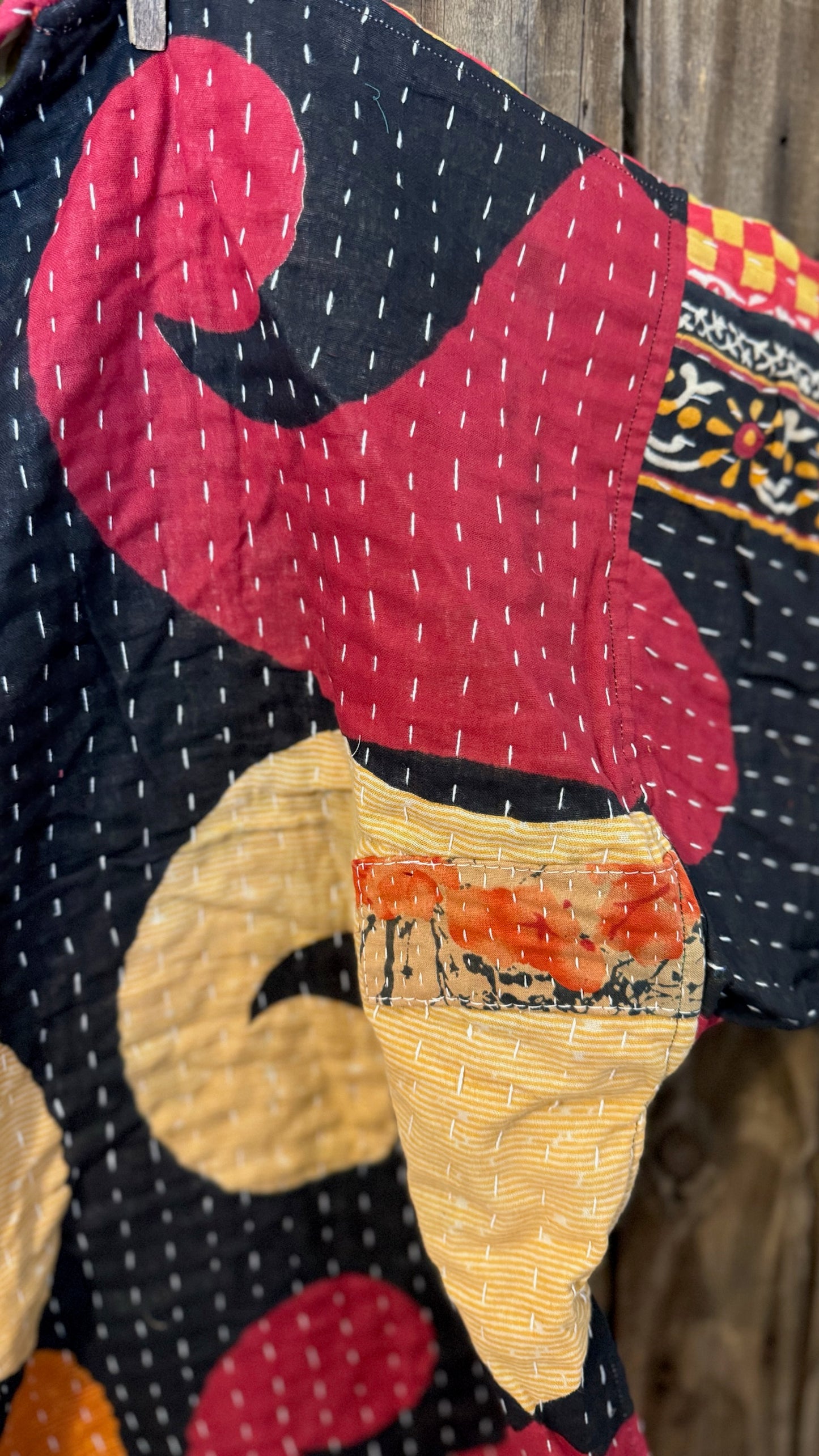 Moon Valley Kantha Pullover Top - 028