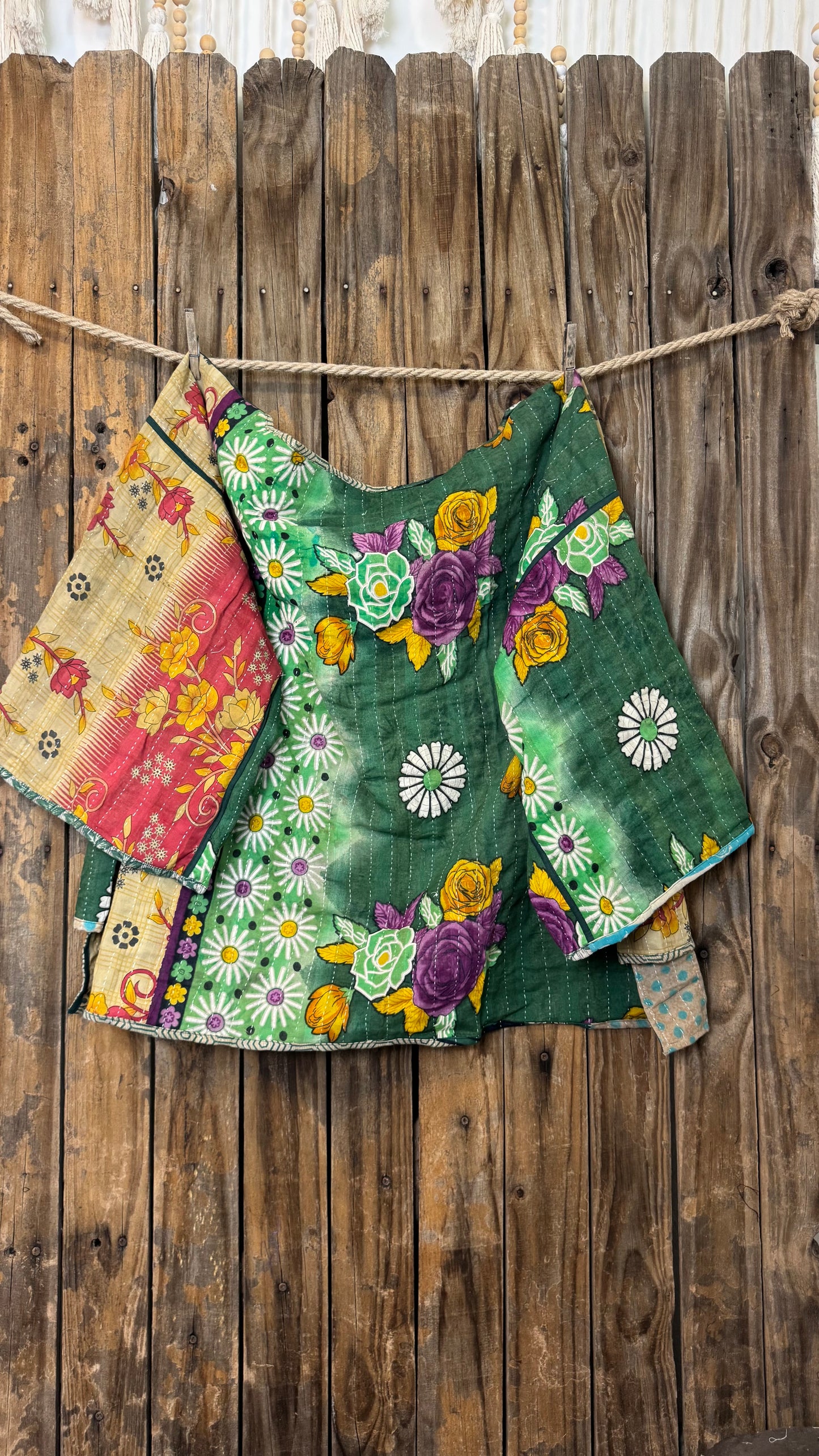 Moon Valley Kantha Pullover Top - 018