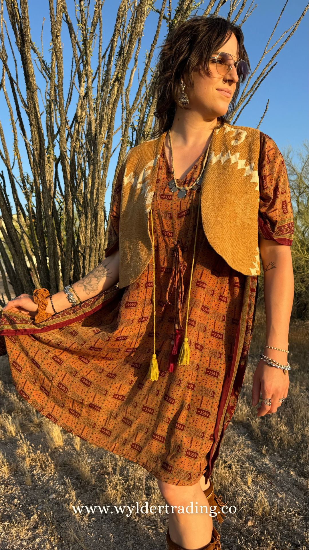 Artisan Textile Vest (No Fringe) 003