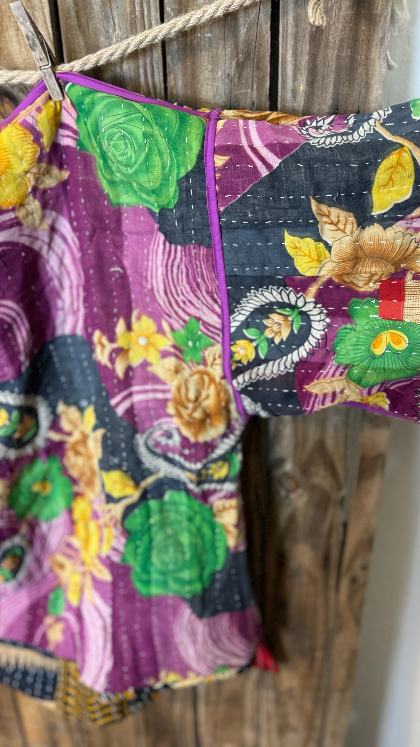 Moon Valley Kantha Pullover Top - 009