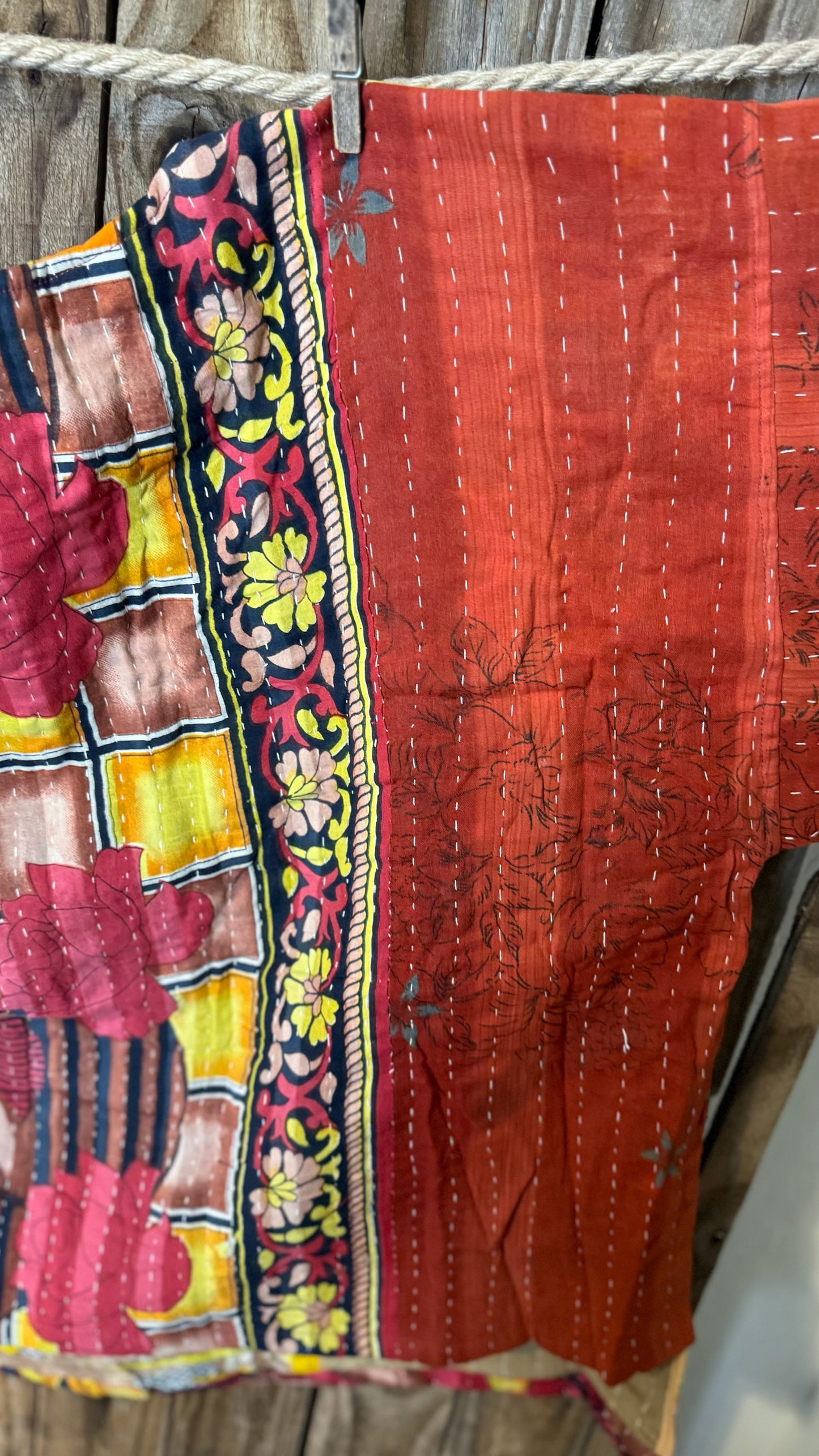 Moon Valley Kantha Pullover Top - 006