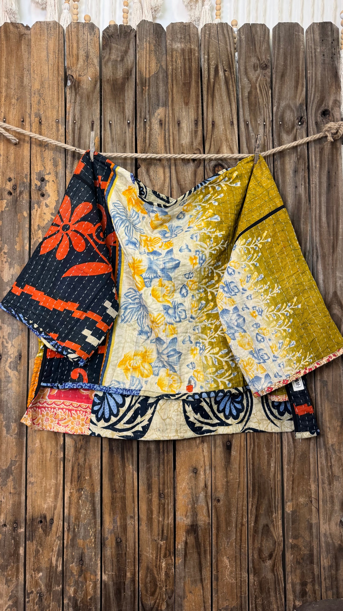 Moon Valley Kantha Pullover Top - 013