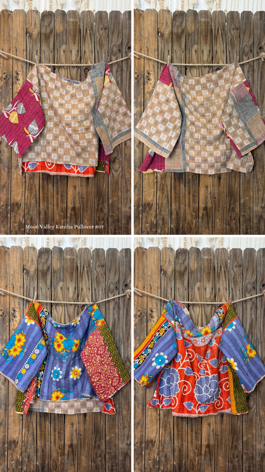 Moon Valley Kantha Pullover Top - 007