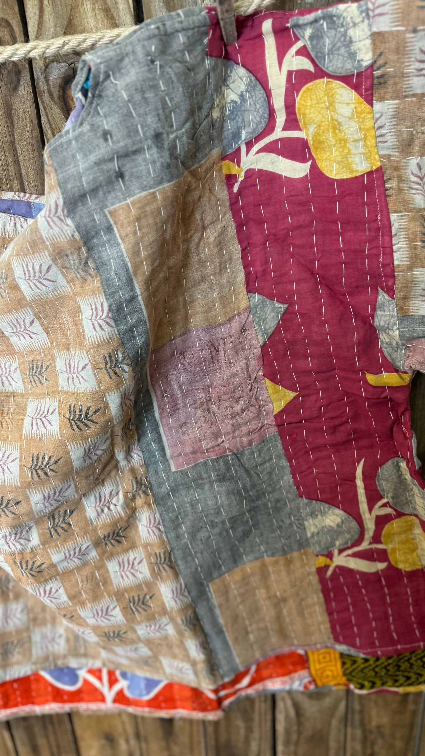 Moon Valley Kantha Pullover Top - 007