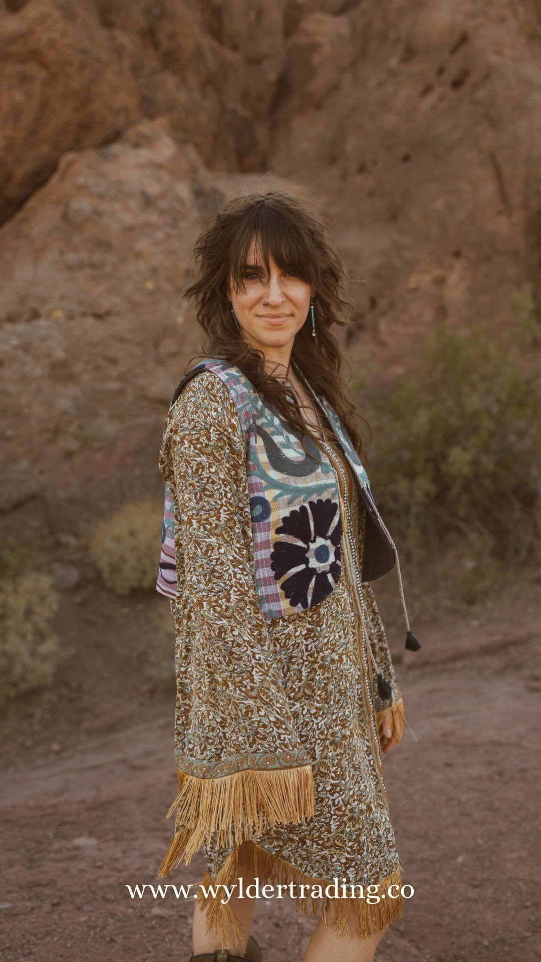 Artisan Textile Vest (No Fringe) 003