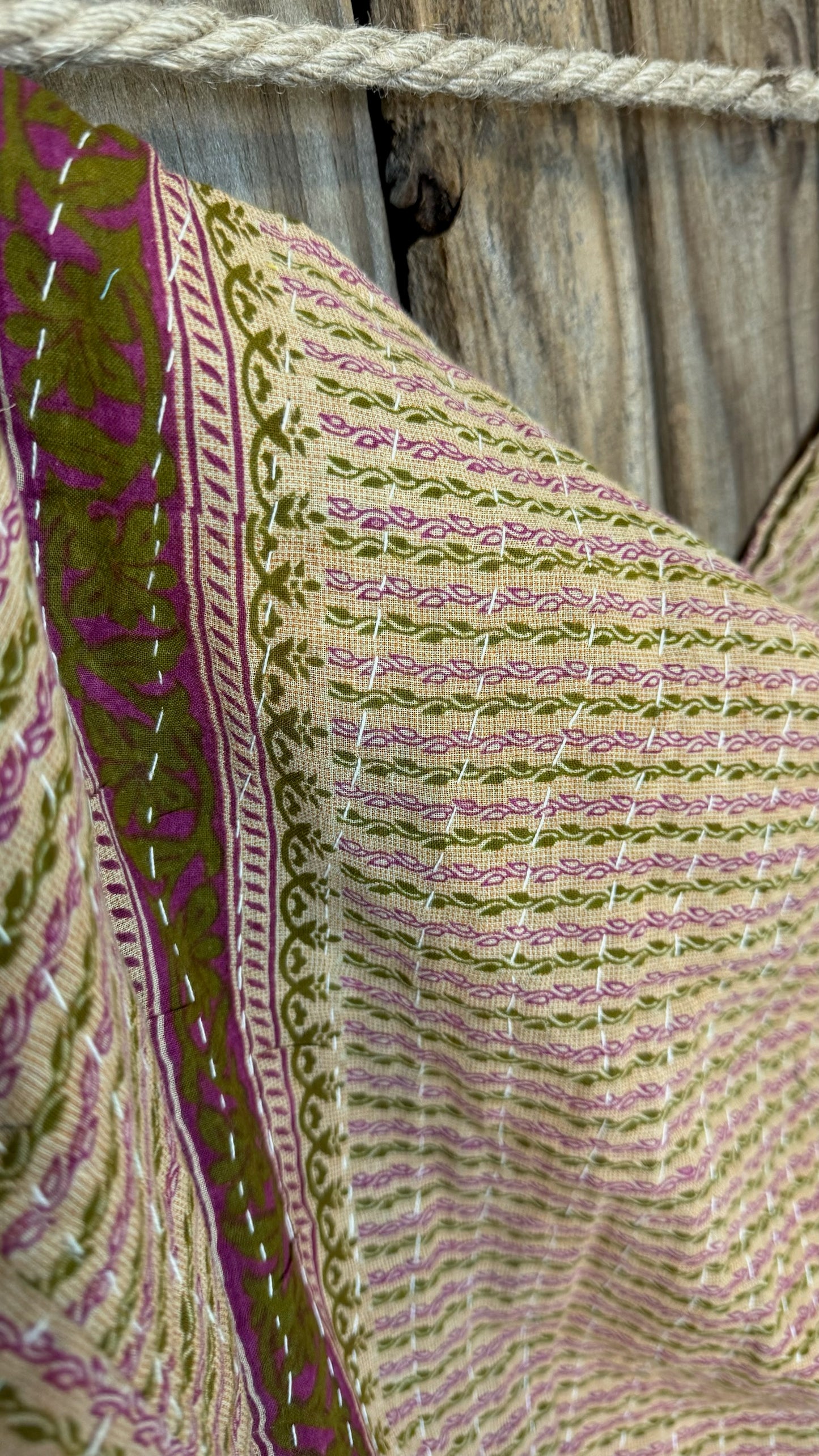 Moon Valley Kantha Pullover Top - 002