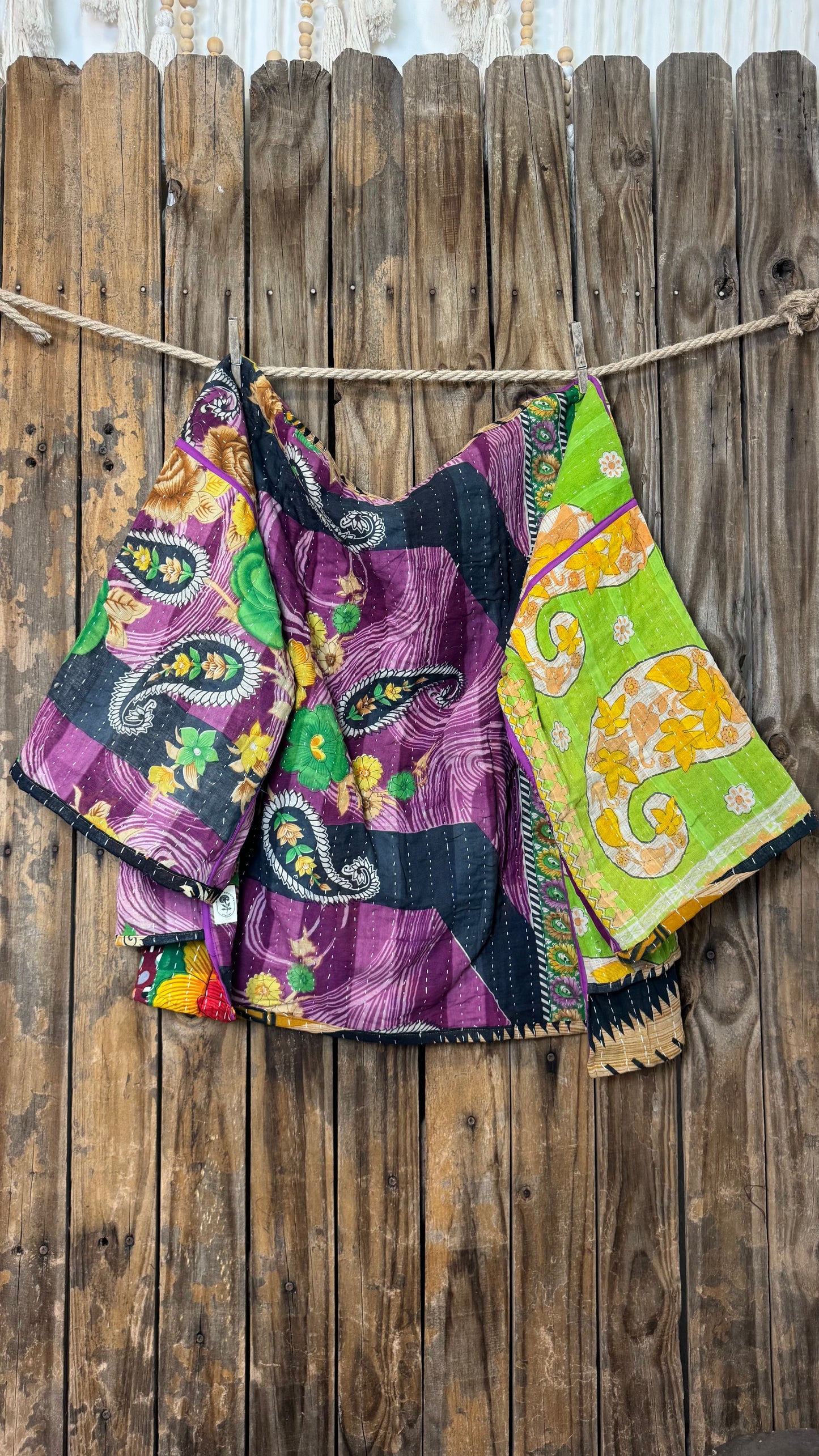 Moon Valley Kantha Pullover Top - 009