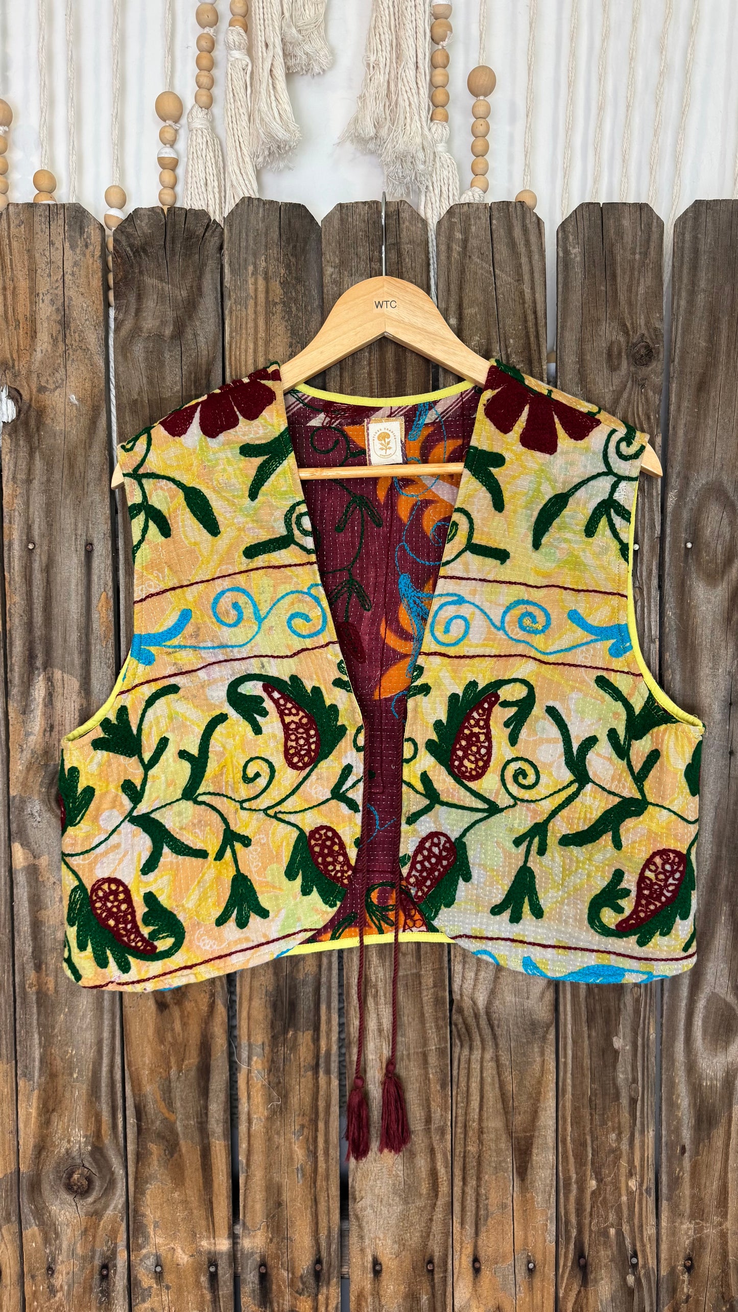 Artisan Textile Vest (No Fringe) 002