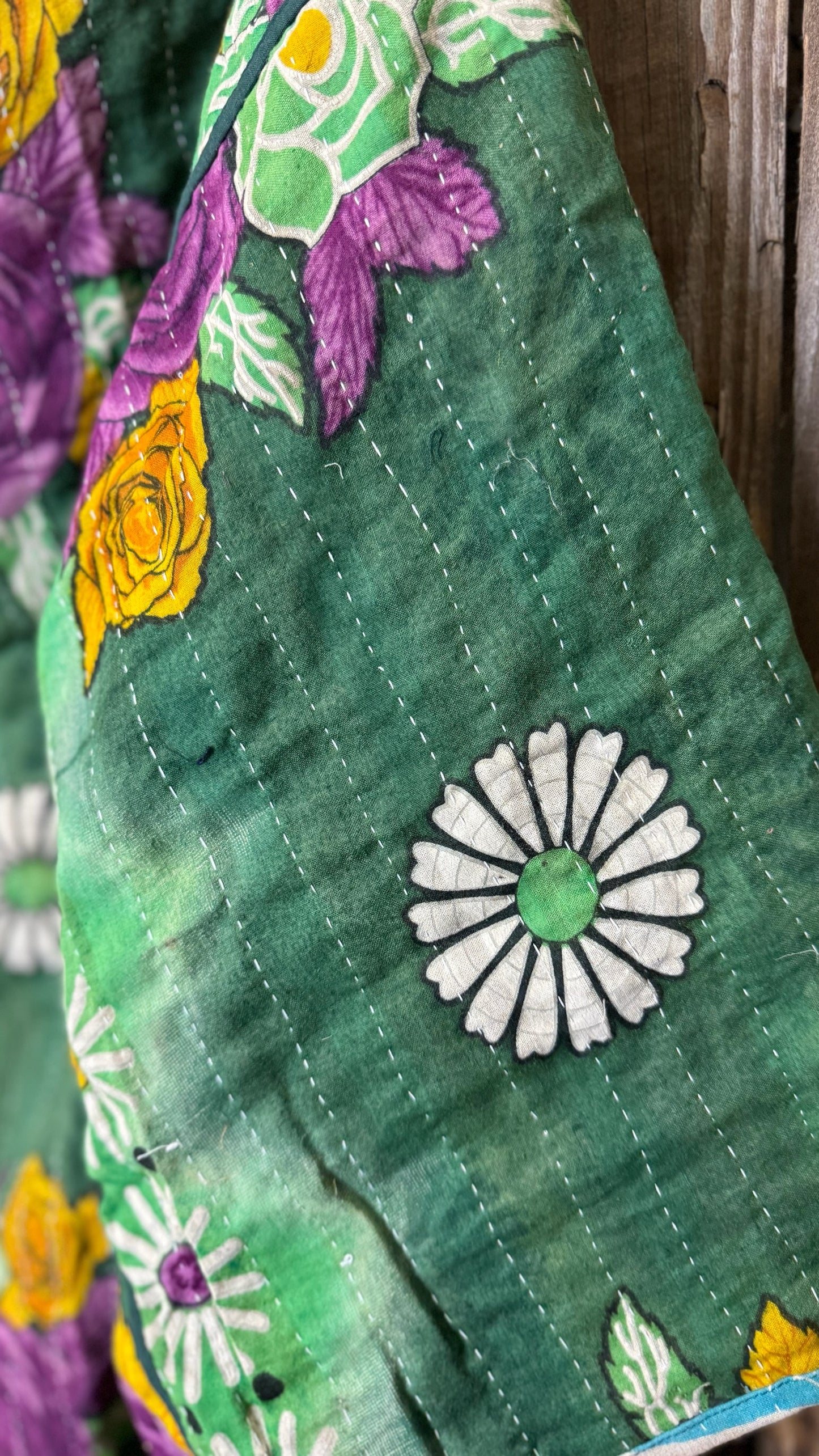Moon Valley Kantha Pullover Top - 018