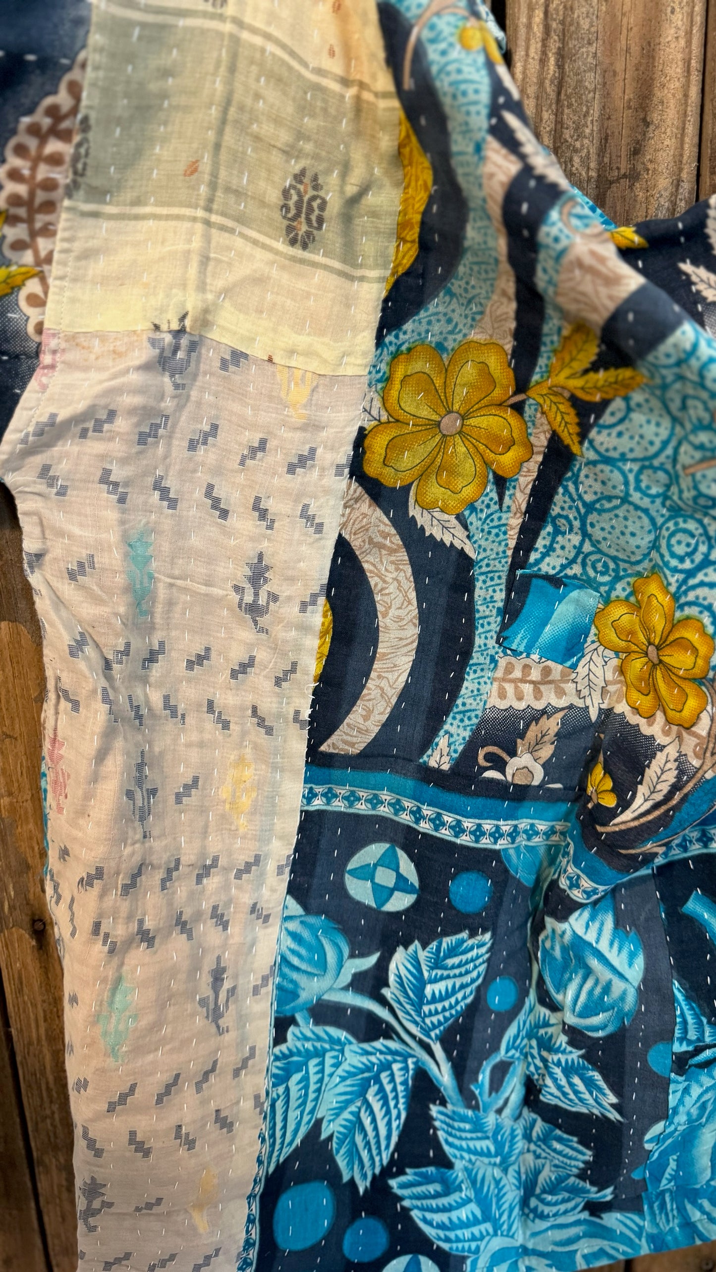 Moon Valley Kantha Pullover Top - 012