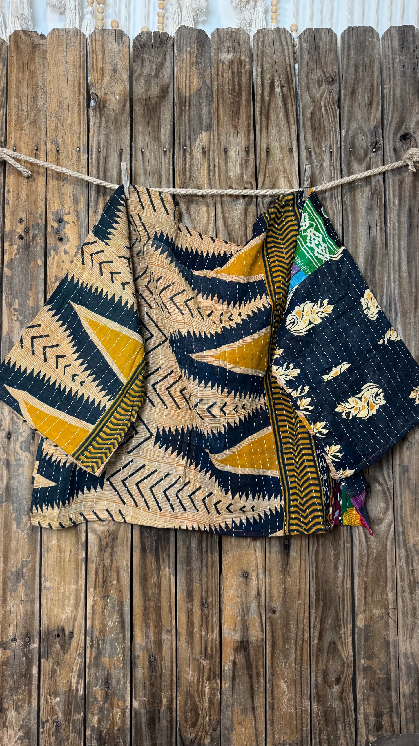 Moon Valley Kantha Pullover Top - 009
