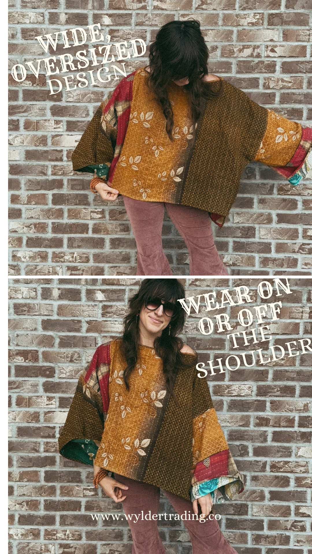 Moon Valley Kantha Pullover Top - 020