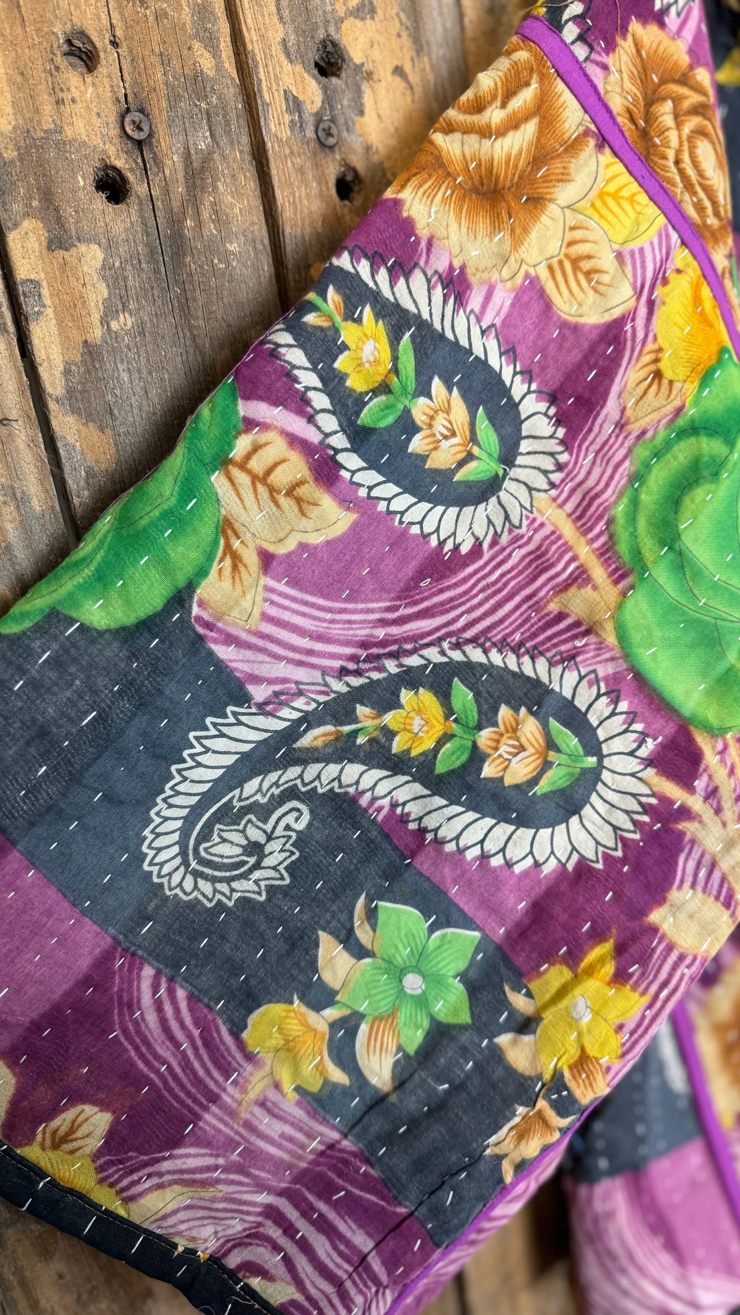 Moon Valley Kantha Pullover Top - 009