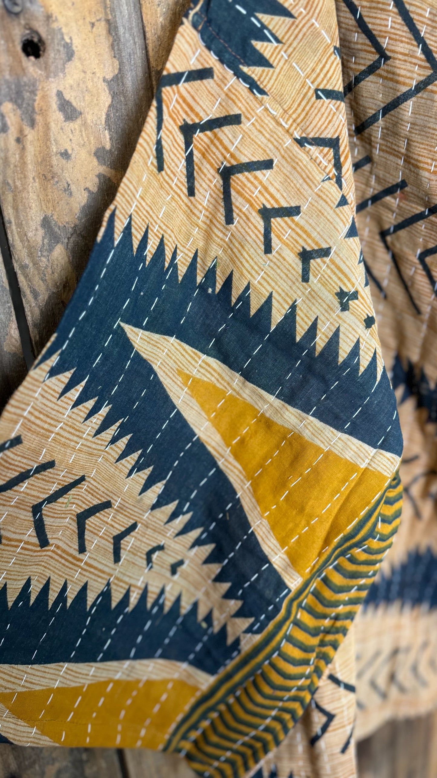 Moon Valley Kantha Pullover Top - 009