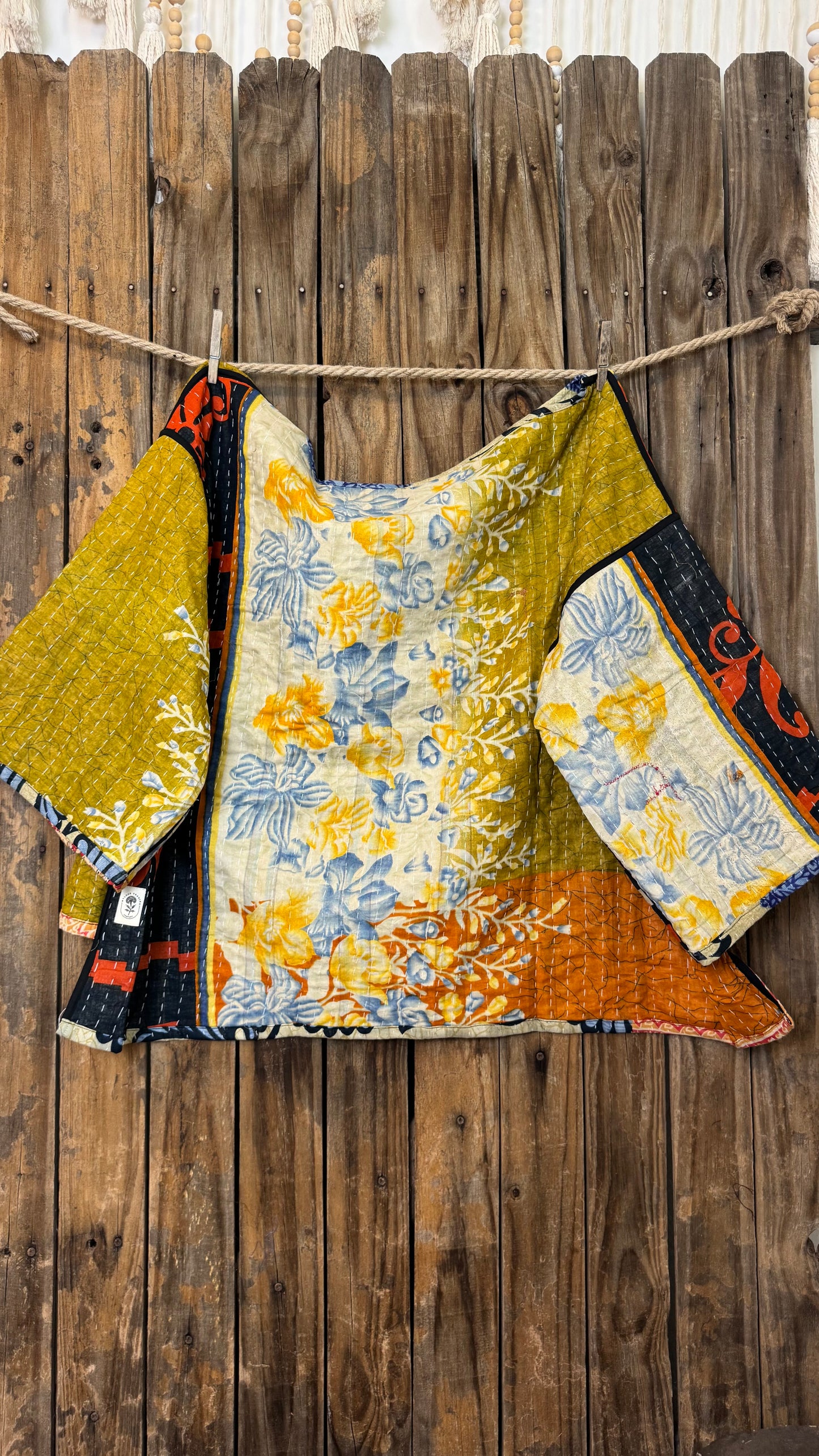 Moon Valley Kantha Pullover Top - 013