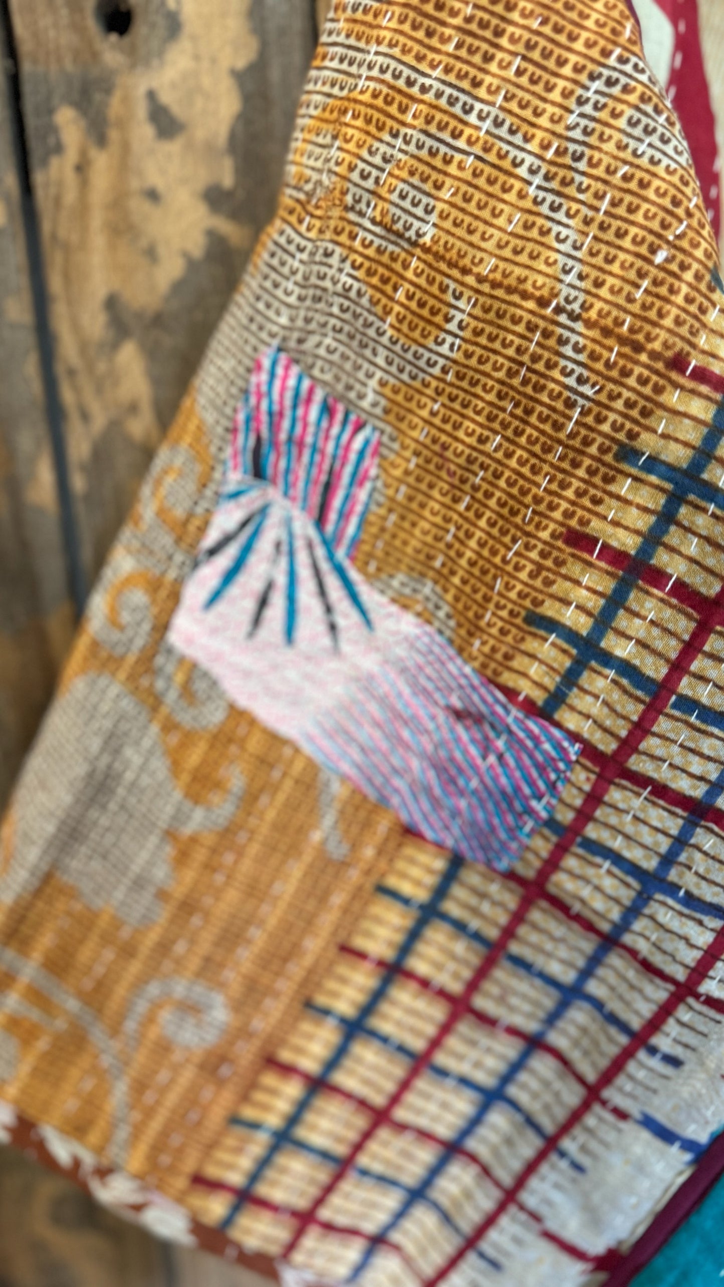 Moon Valley Kantha Pullover Top - 030