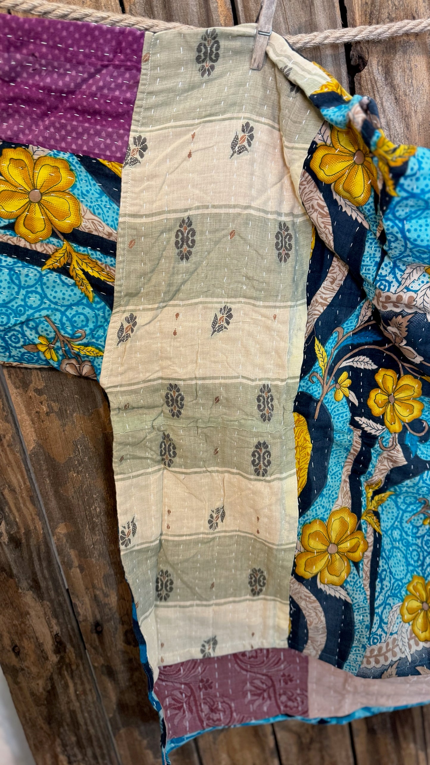 Moon Valley Kantha Pullover Top - 012