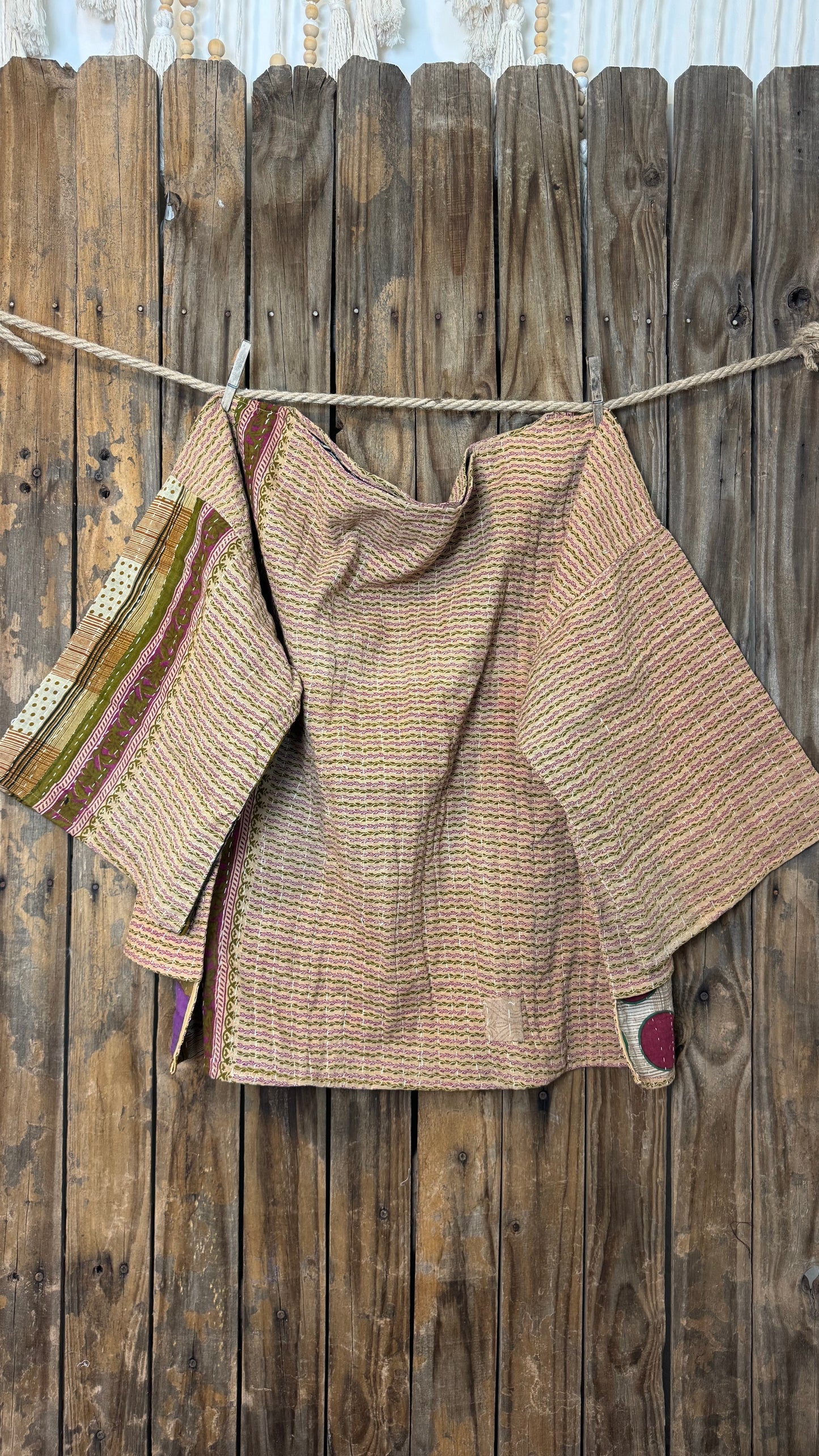 Moon Valley Kantha Pullover Top - 002
