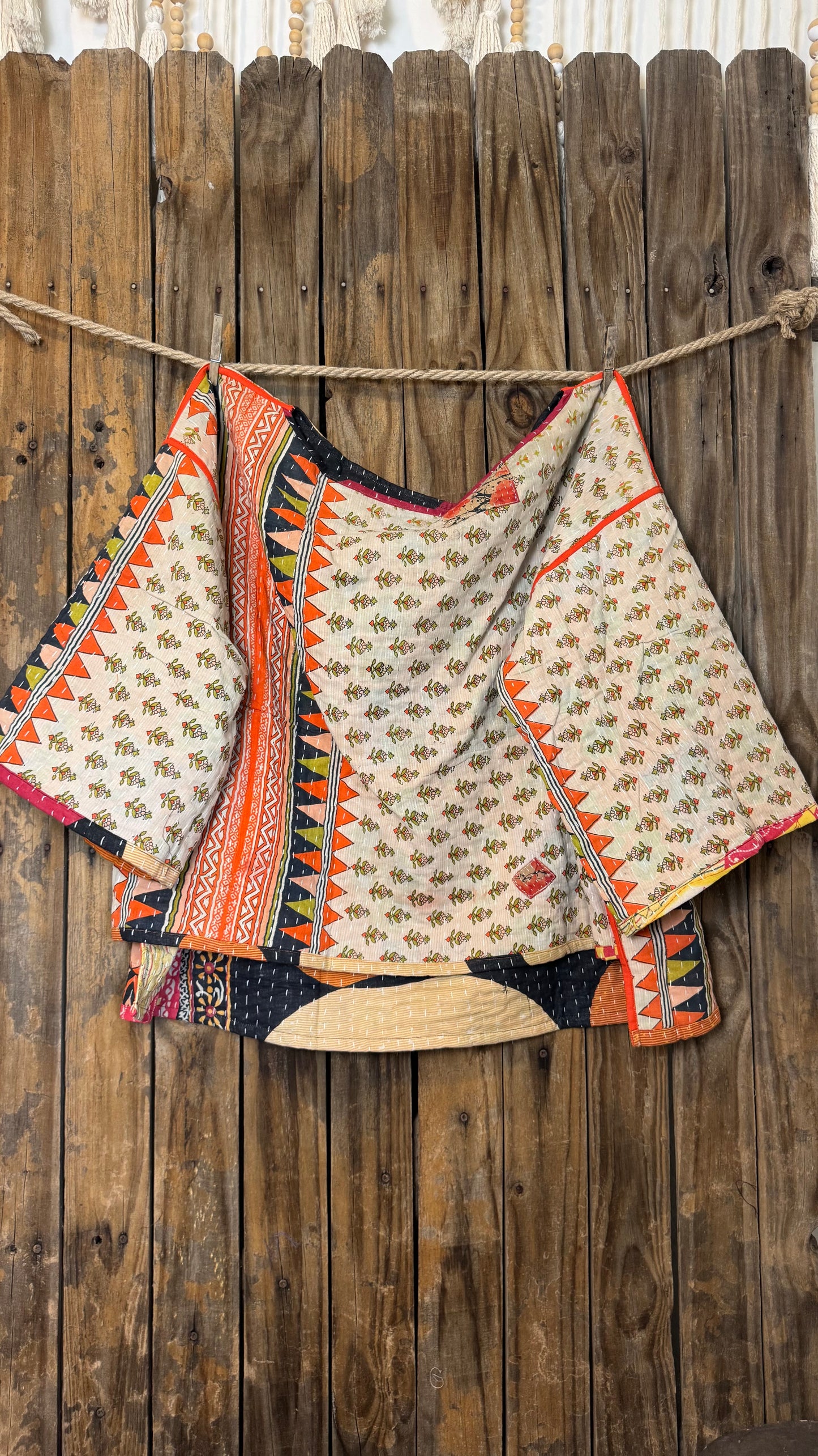 Moon Valley Kantha Pullover Top - 028