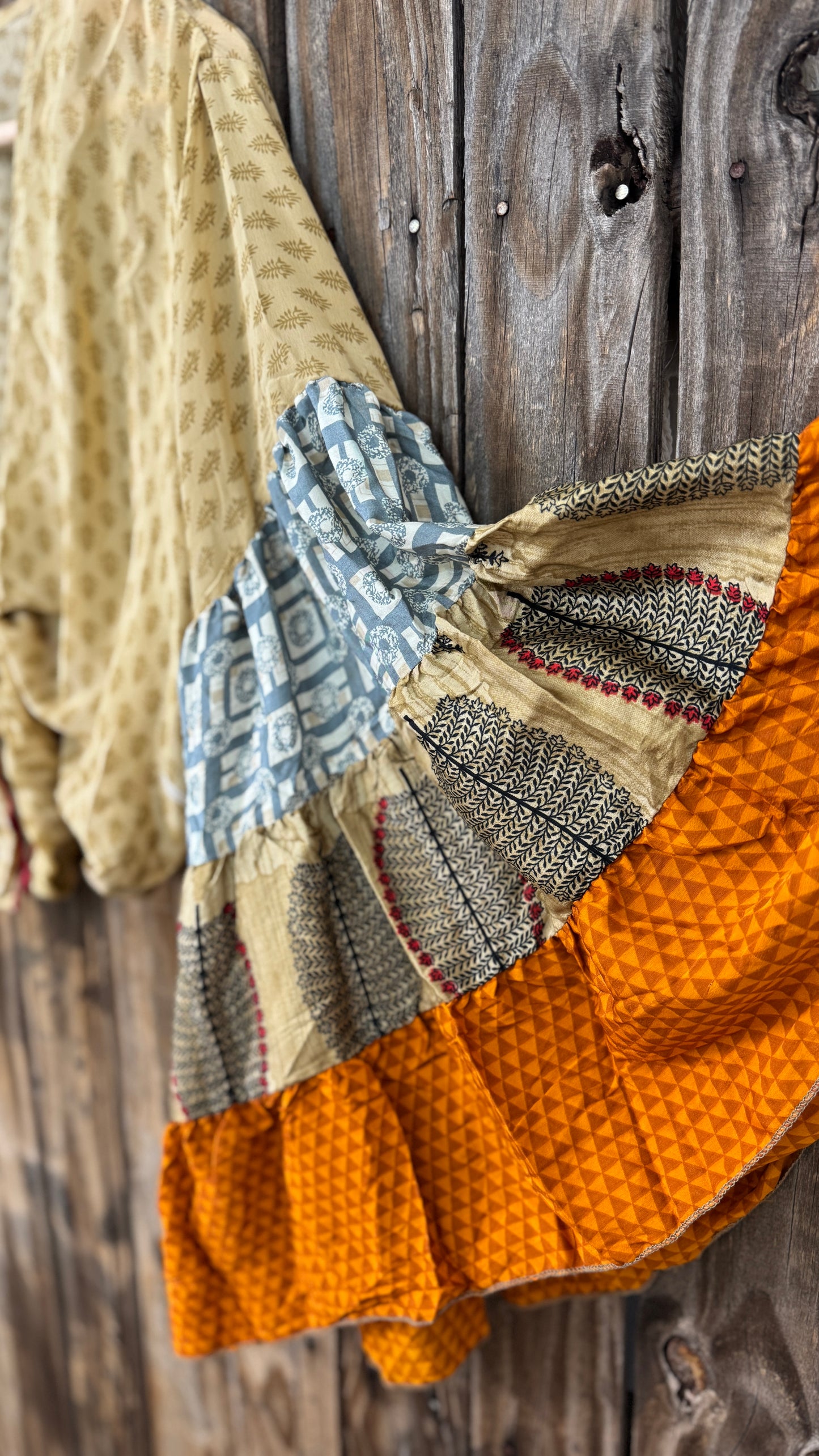 Thunderstruck ⚡ Silk Wrap Tie Top 007