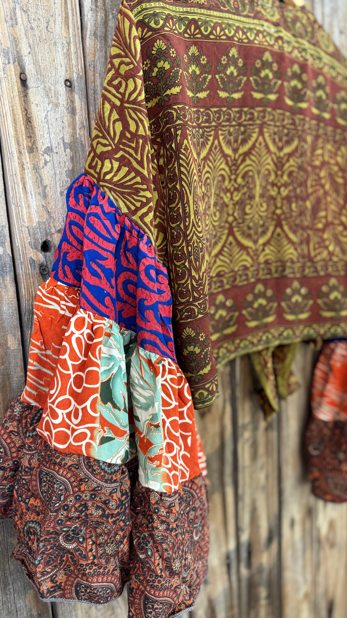 Thunderstruck ⚡ Silk Wrap Tie Top 001