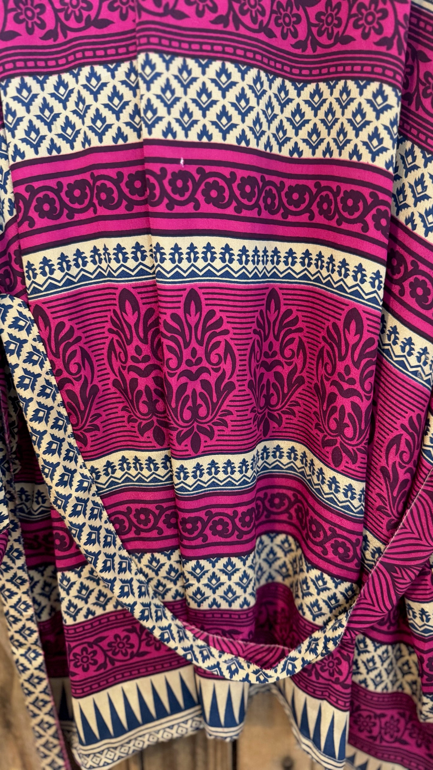 Creosote Sari Silk Kimono 020