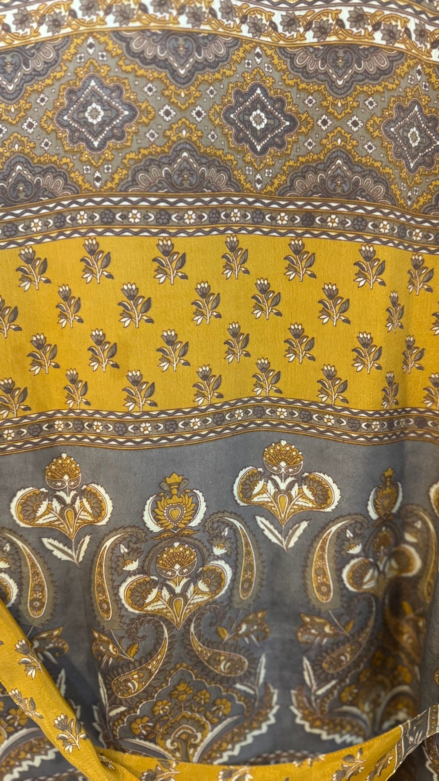 Creosote Sari Silk Kimono 006