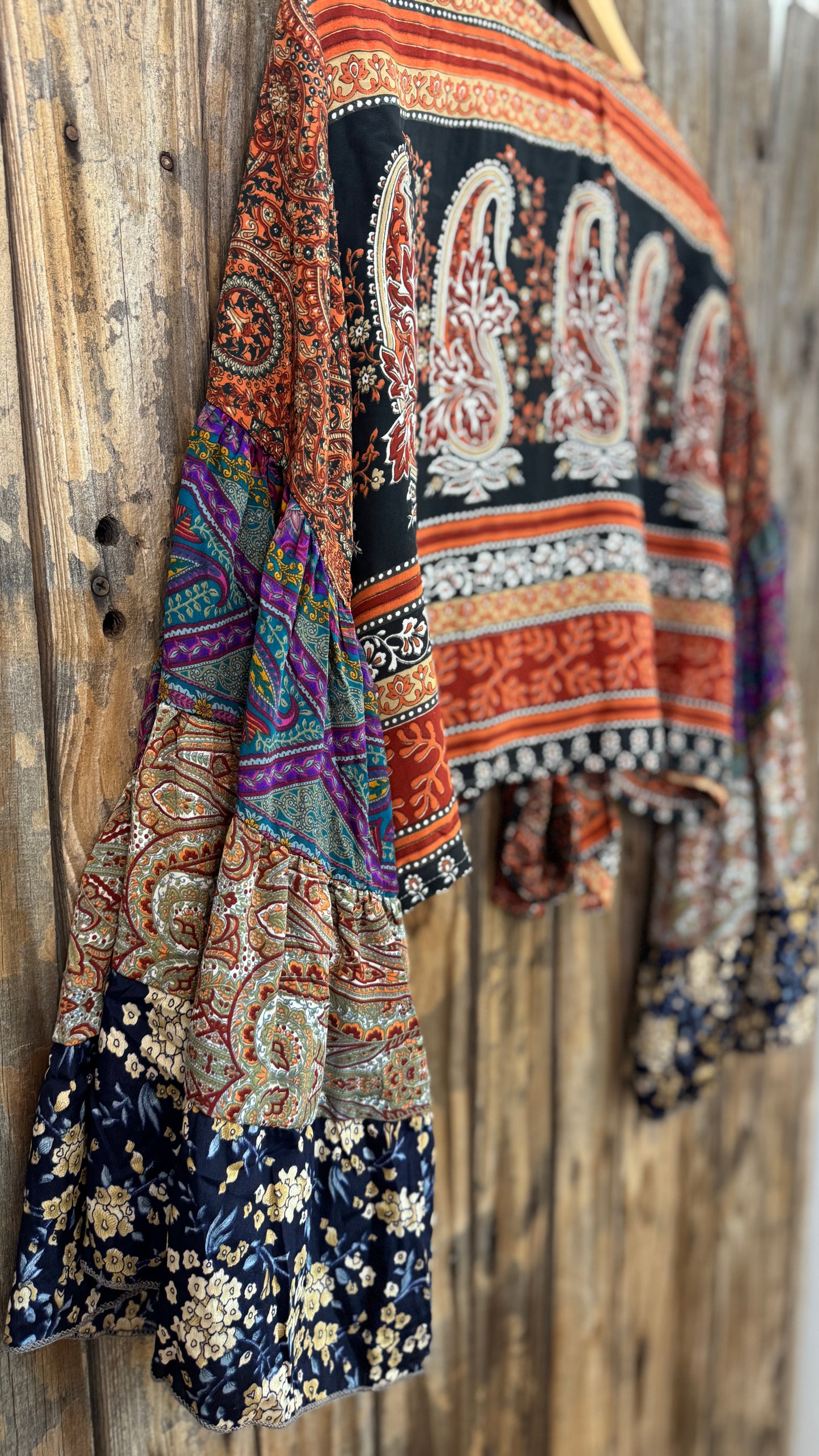 Thunderstruck ⚡ Silk Wrap Tie Top 003