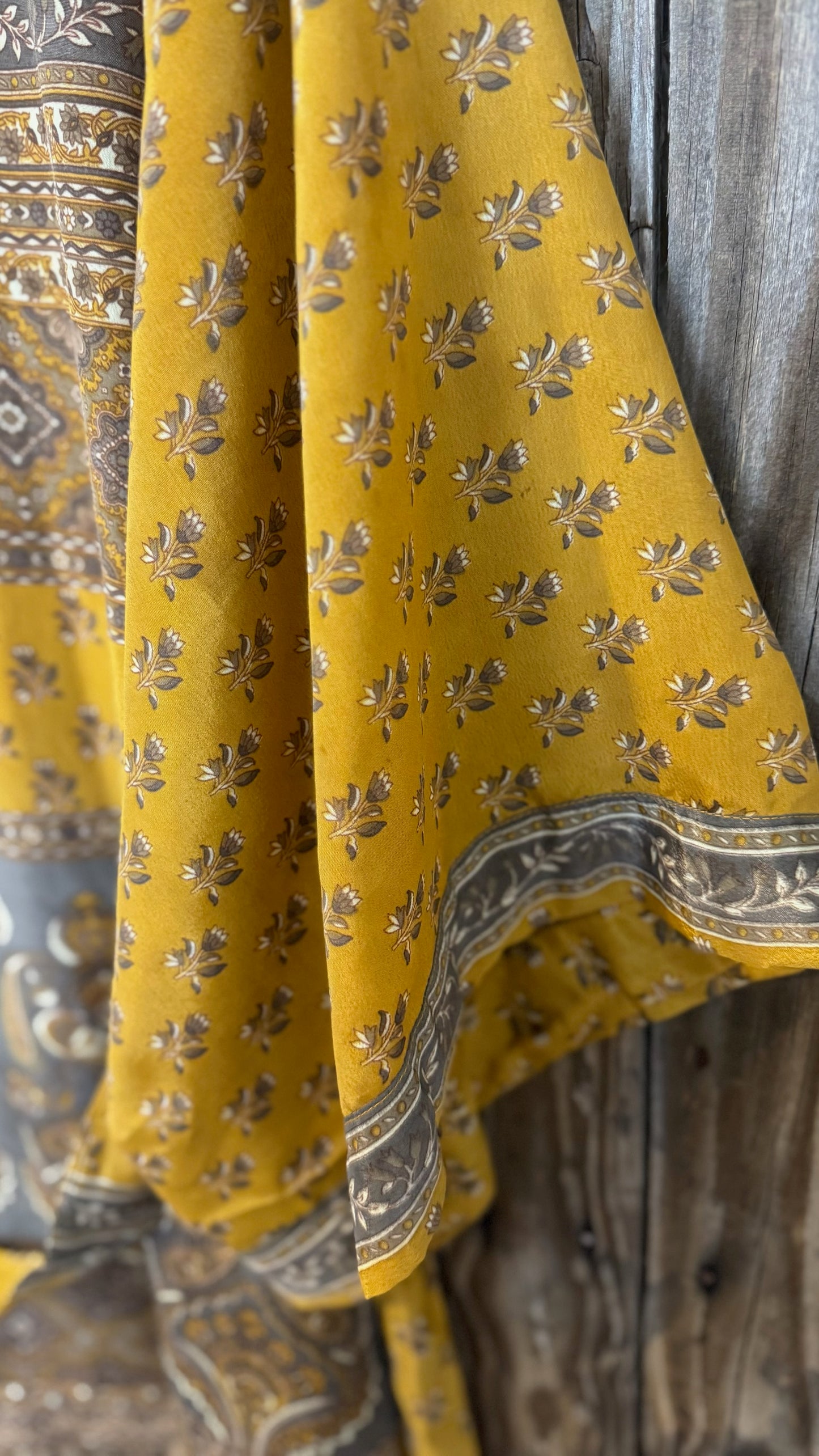 Creosote Sari Silk Kimono 006