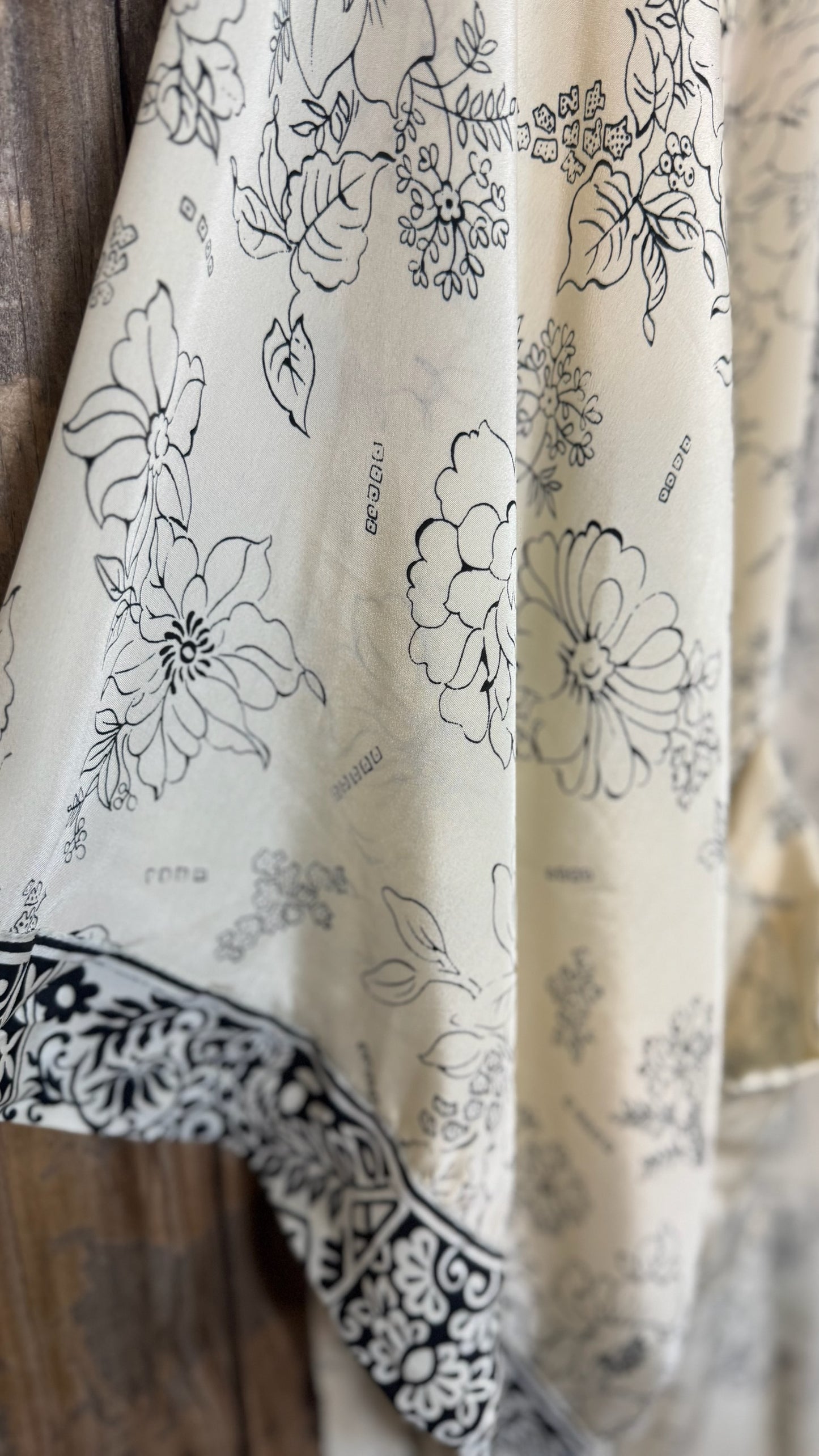 Creosote Sari Silk Kimono 011