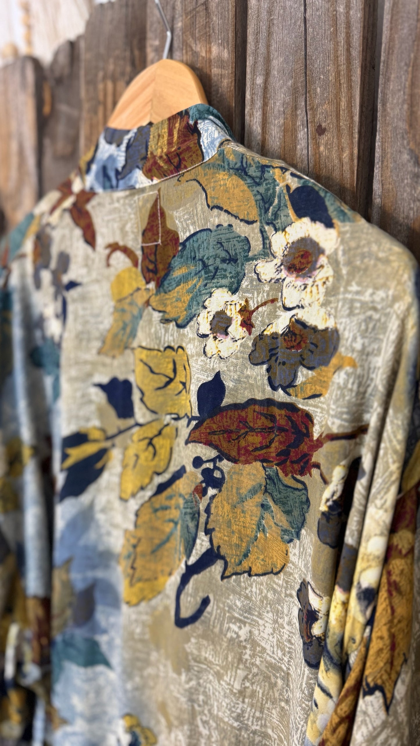 Creosote Sari Silk Kimono 012