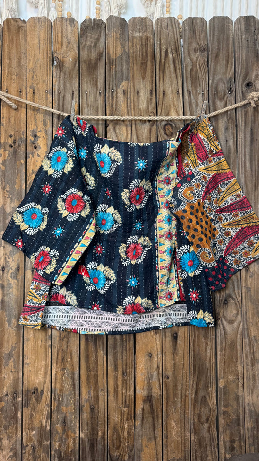 Moon Valley Kantha Pullover Top - 014
