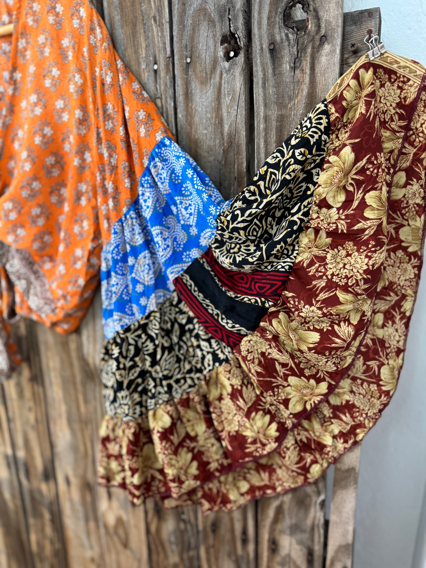 Thunderstruck ⚡ Silk Wrap Tie Top 005