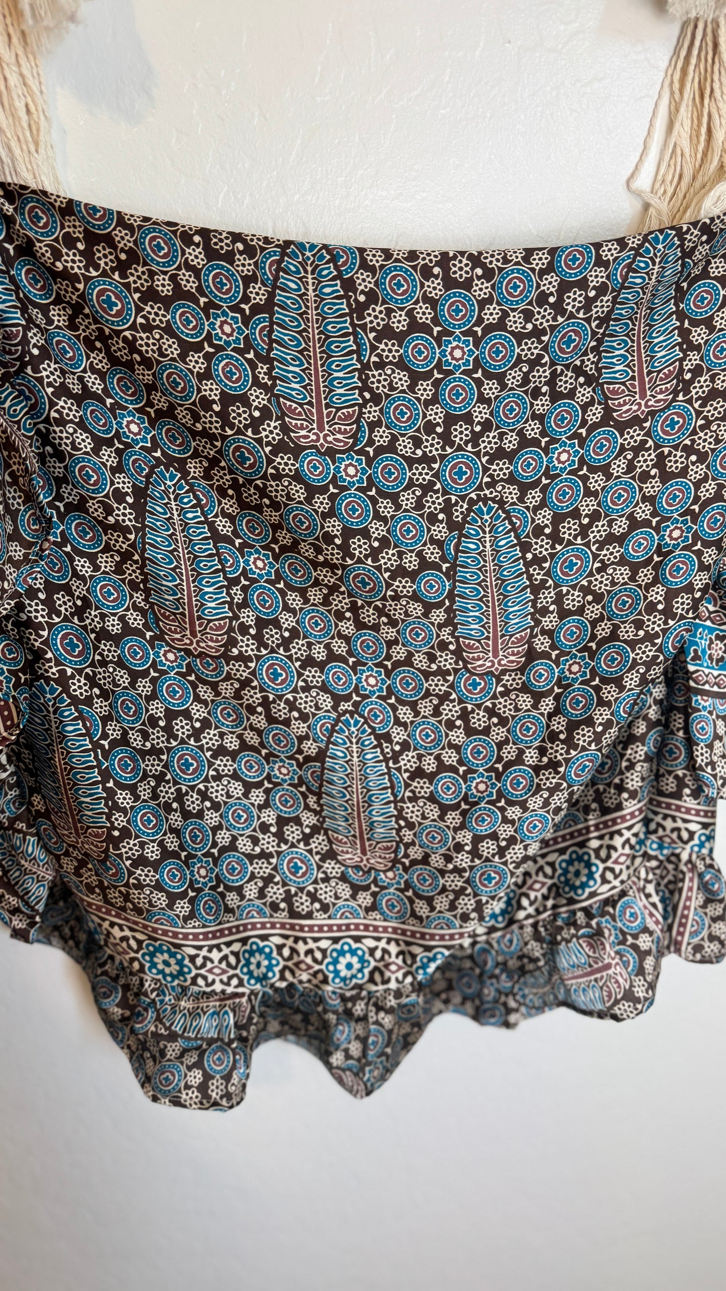 Bell Sleeve Silk Wrap Tie Top 021