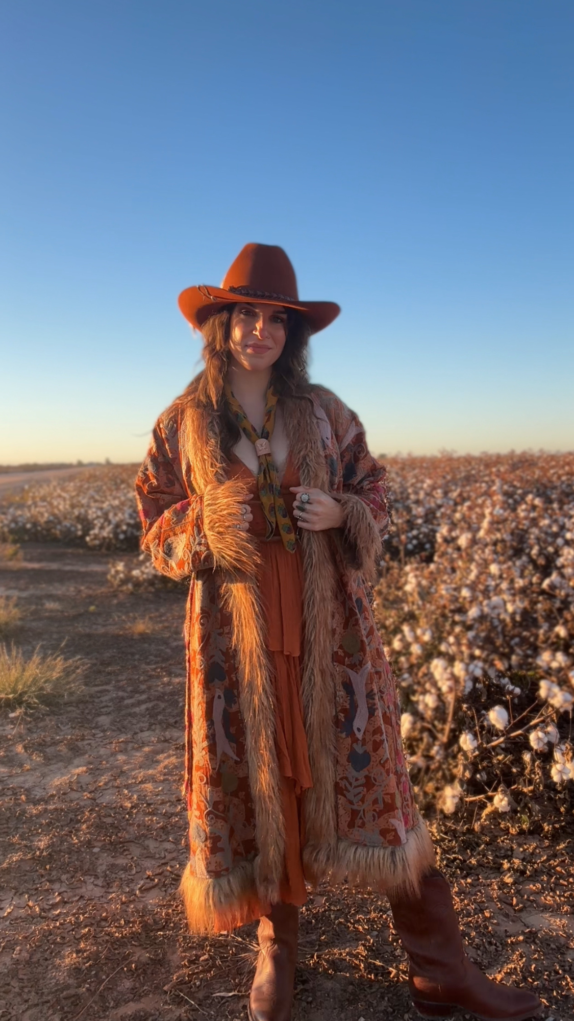 Leather Handcrafted Bolo Slide - Butterfly