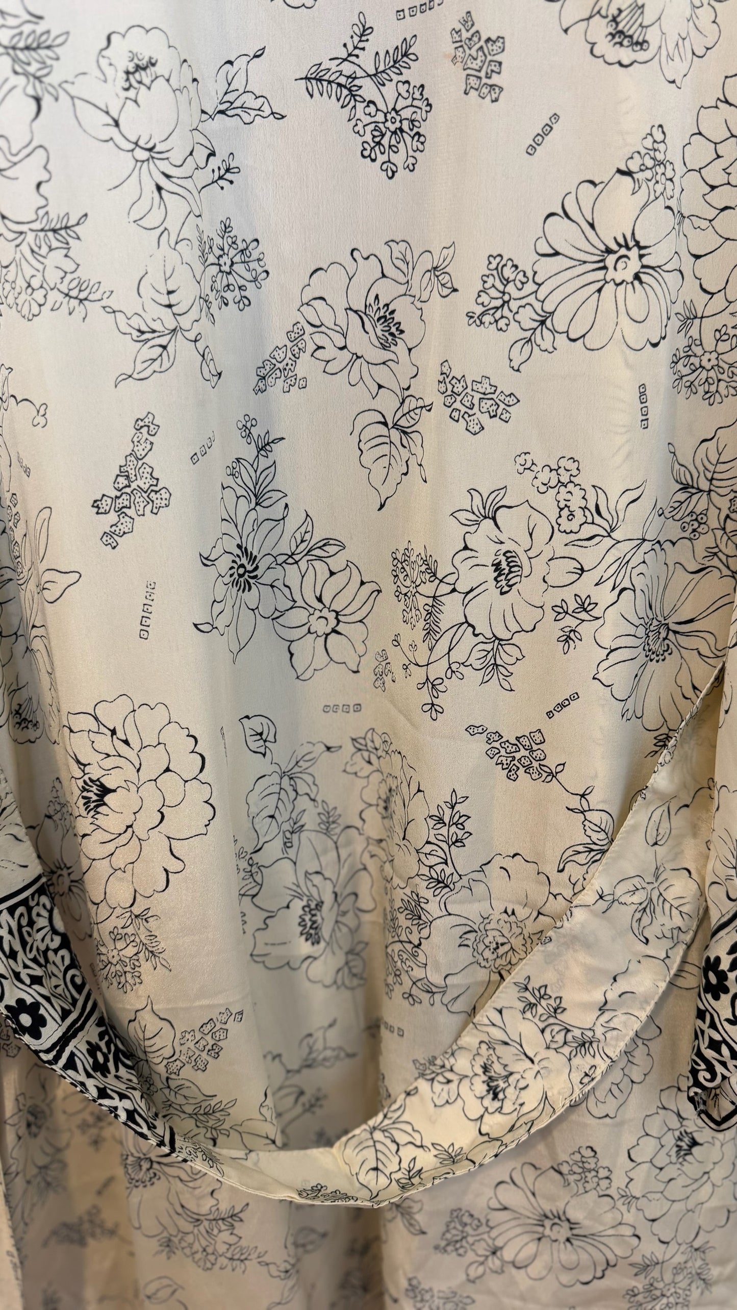 Creosote Sari Silk Kimono 011