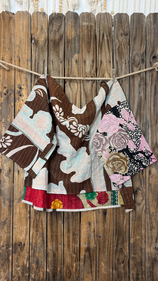 Moon Valley Kantha Pullover Top - 003