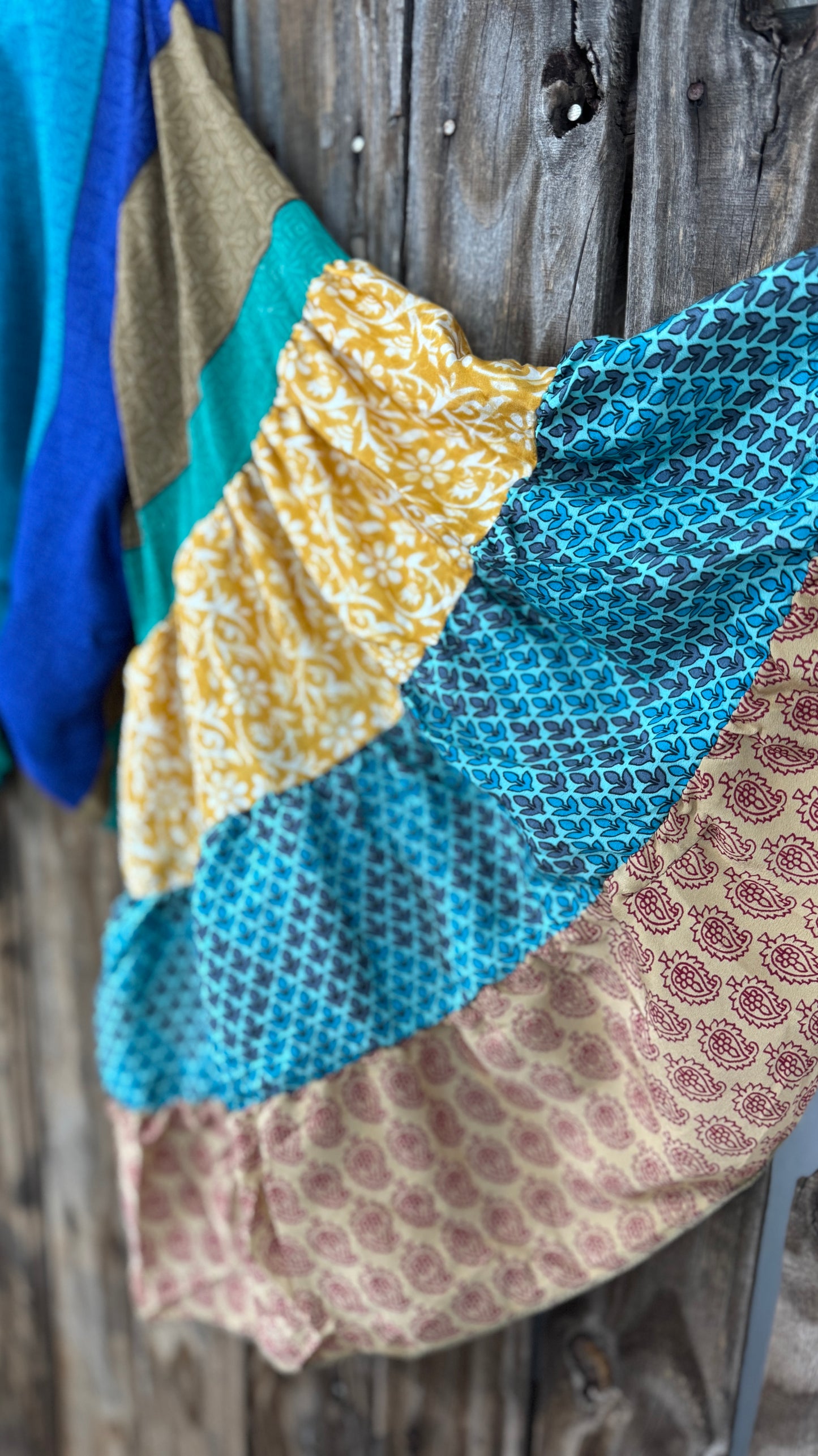 Thunderstruck ⚡ Silk Wrap Tie Top 011