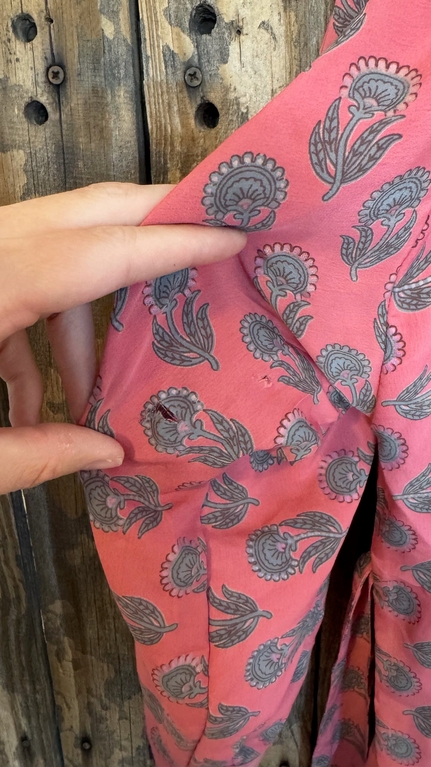 Creosote Sari Silk Kimono 019