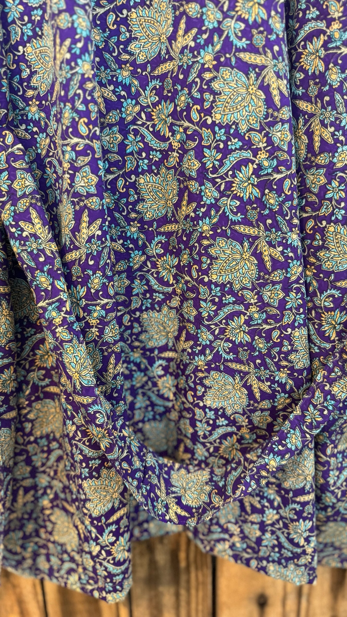 Creosote Sari Silk Kimono 018