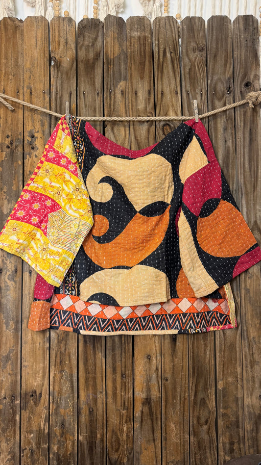 Moon Valley Kantha Pullover Top - 028