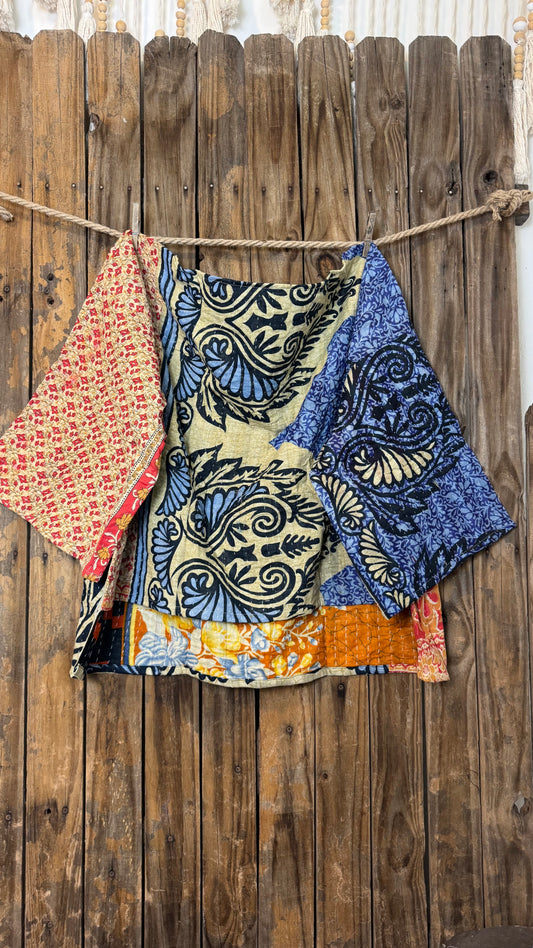 Moon Valley Kantha Pullover Top - 013