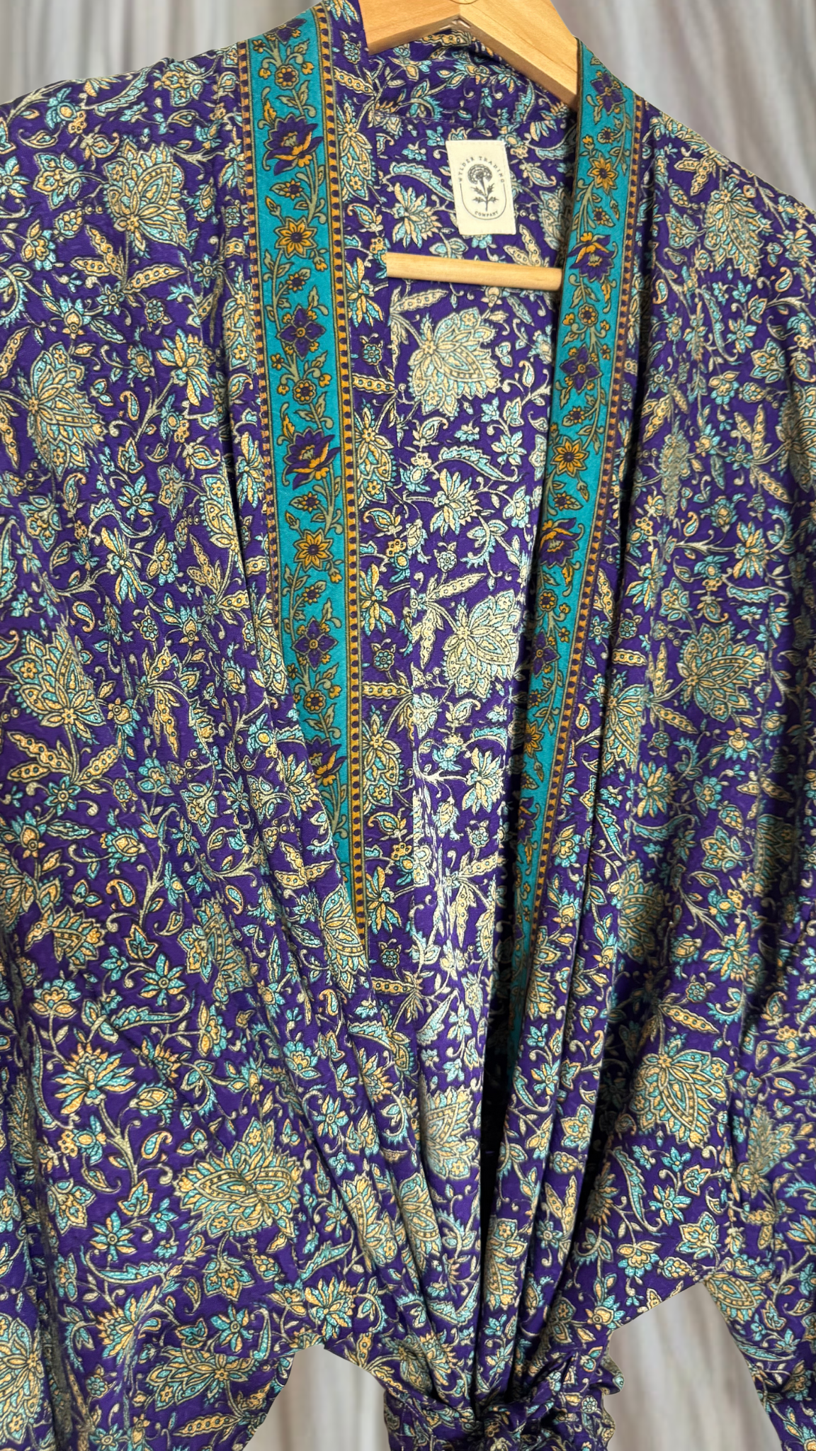Creosote Sari Silk Kimono 024